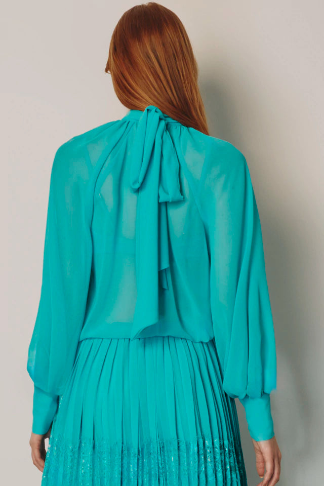 Camisa Madeline Turquesa Rock Lola