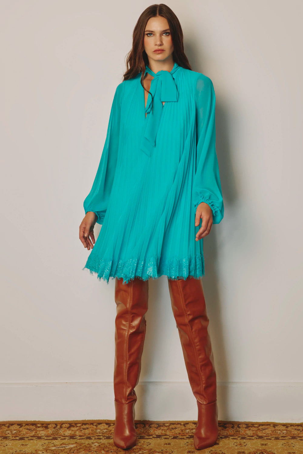 Vestido Madeline Turquesa Rock Lola