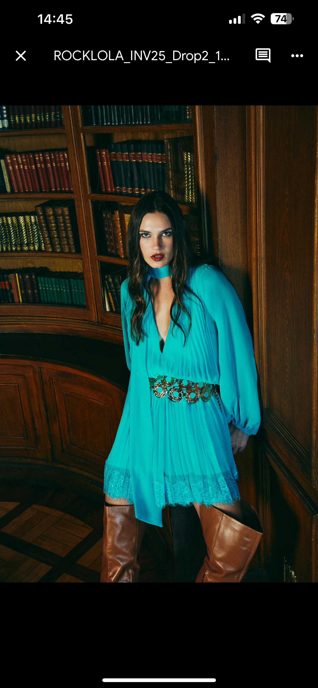 Vestido Madeline Turquesa Rock Lola