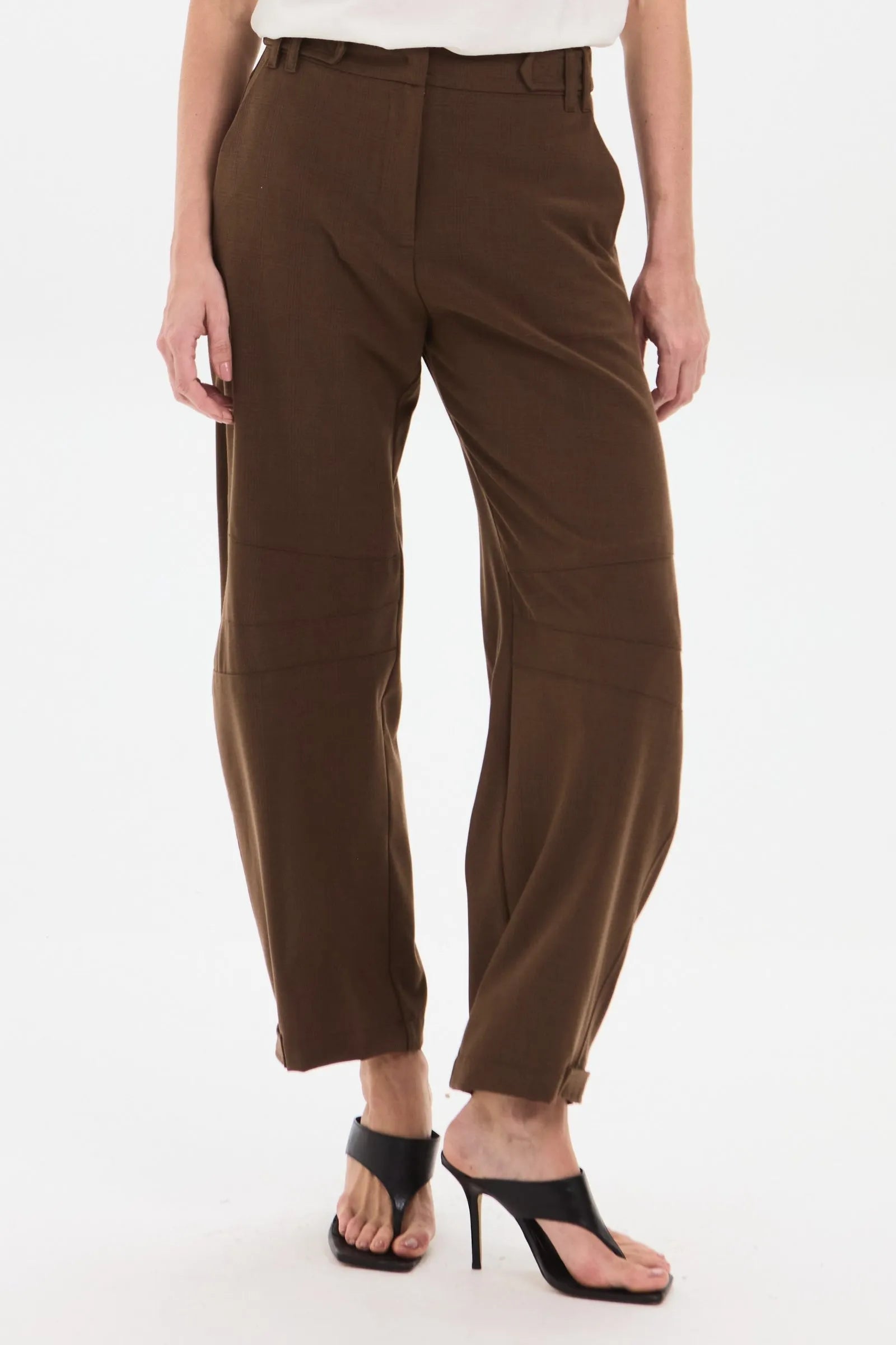 Pantalon Flora Marron Leblog