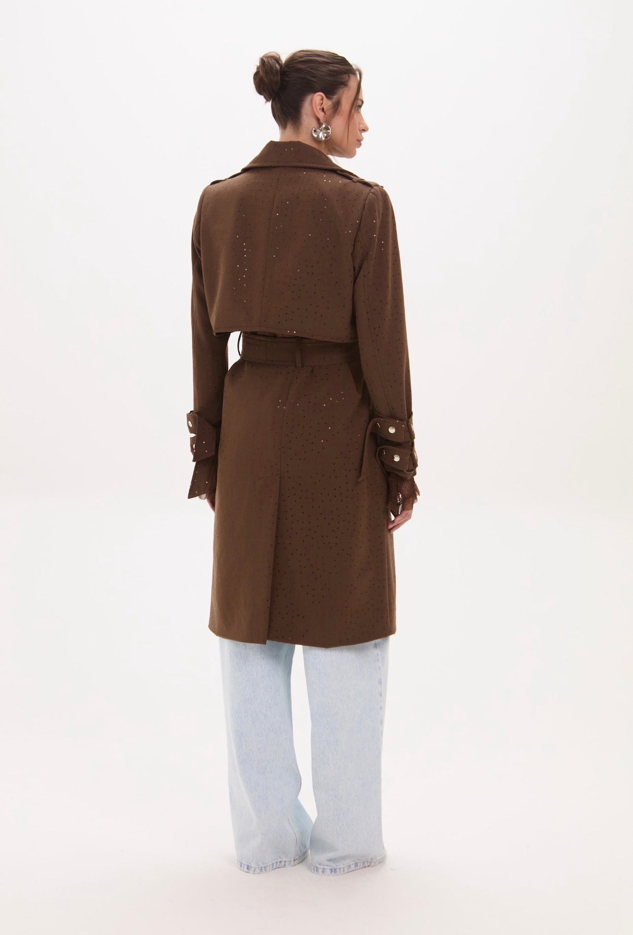 Trench Coat Flora Marron Leblog