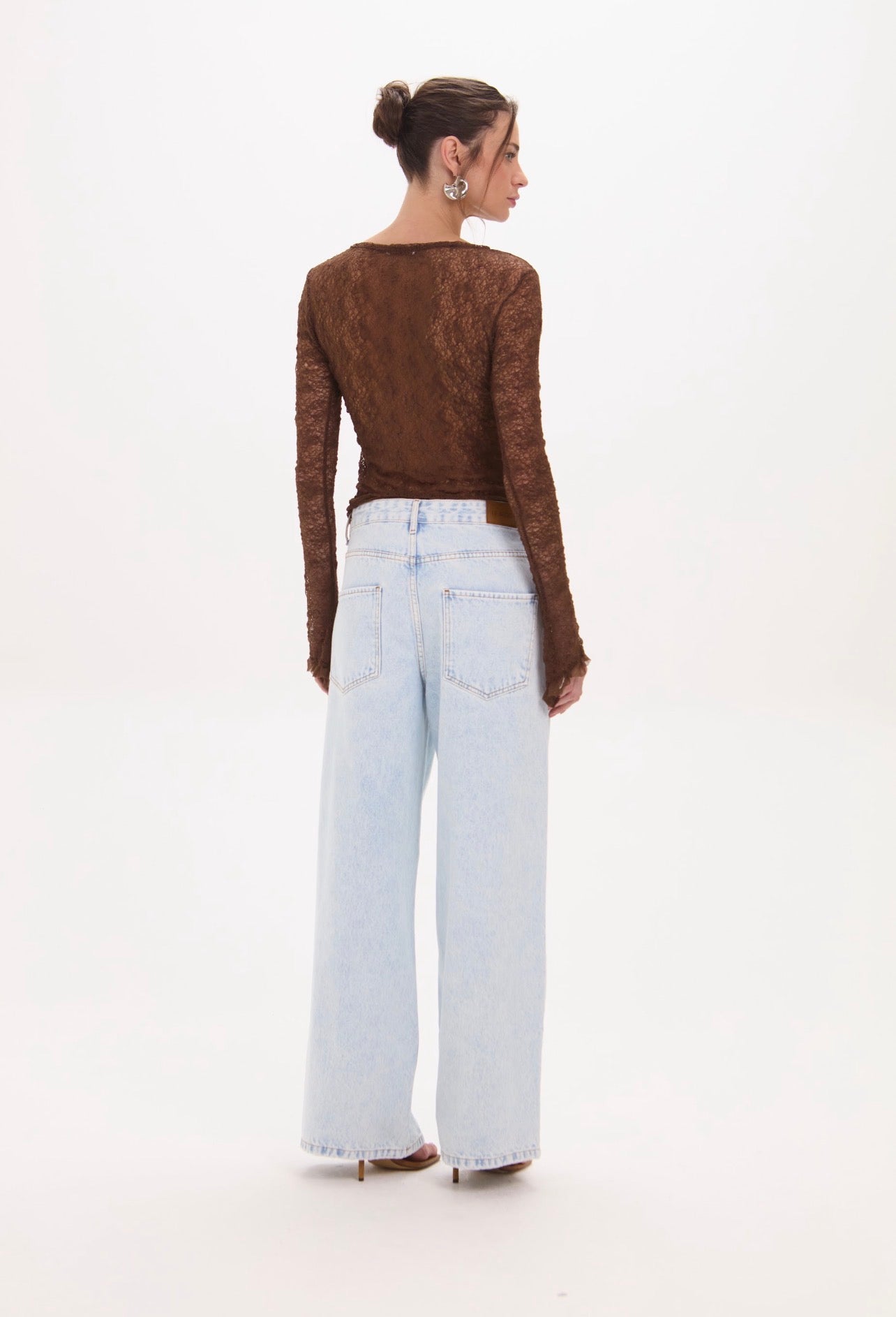 Blusa Bianca Marron Leblog