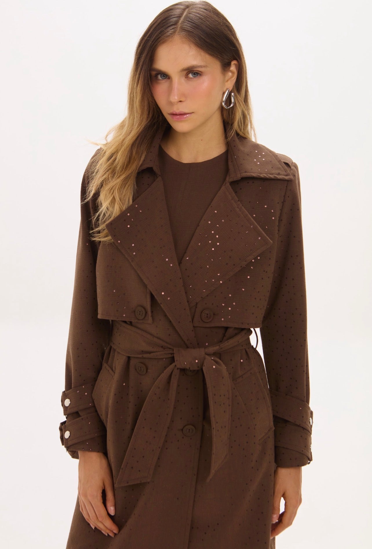 Trench Coat Flora Marron Leblog
