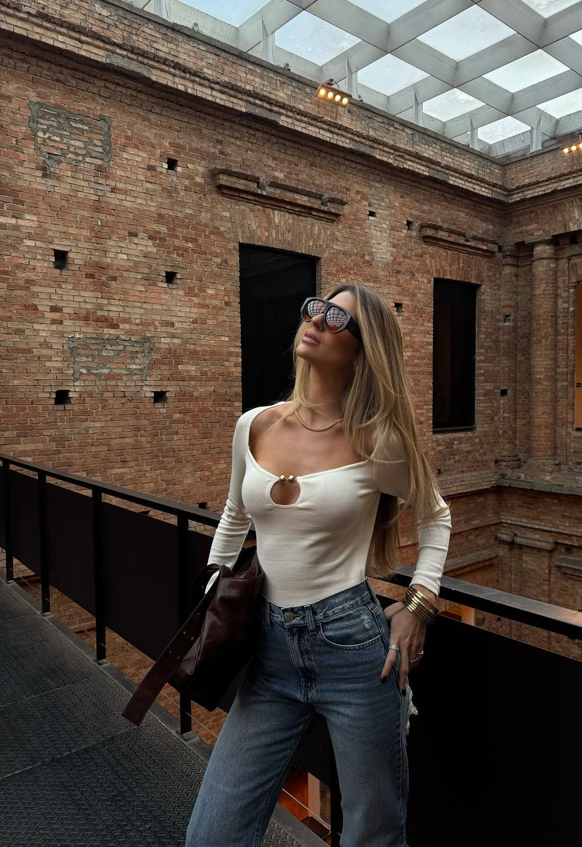 Blusa Marluci Off White Leblog