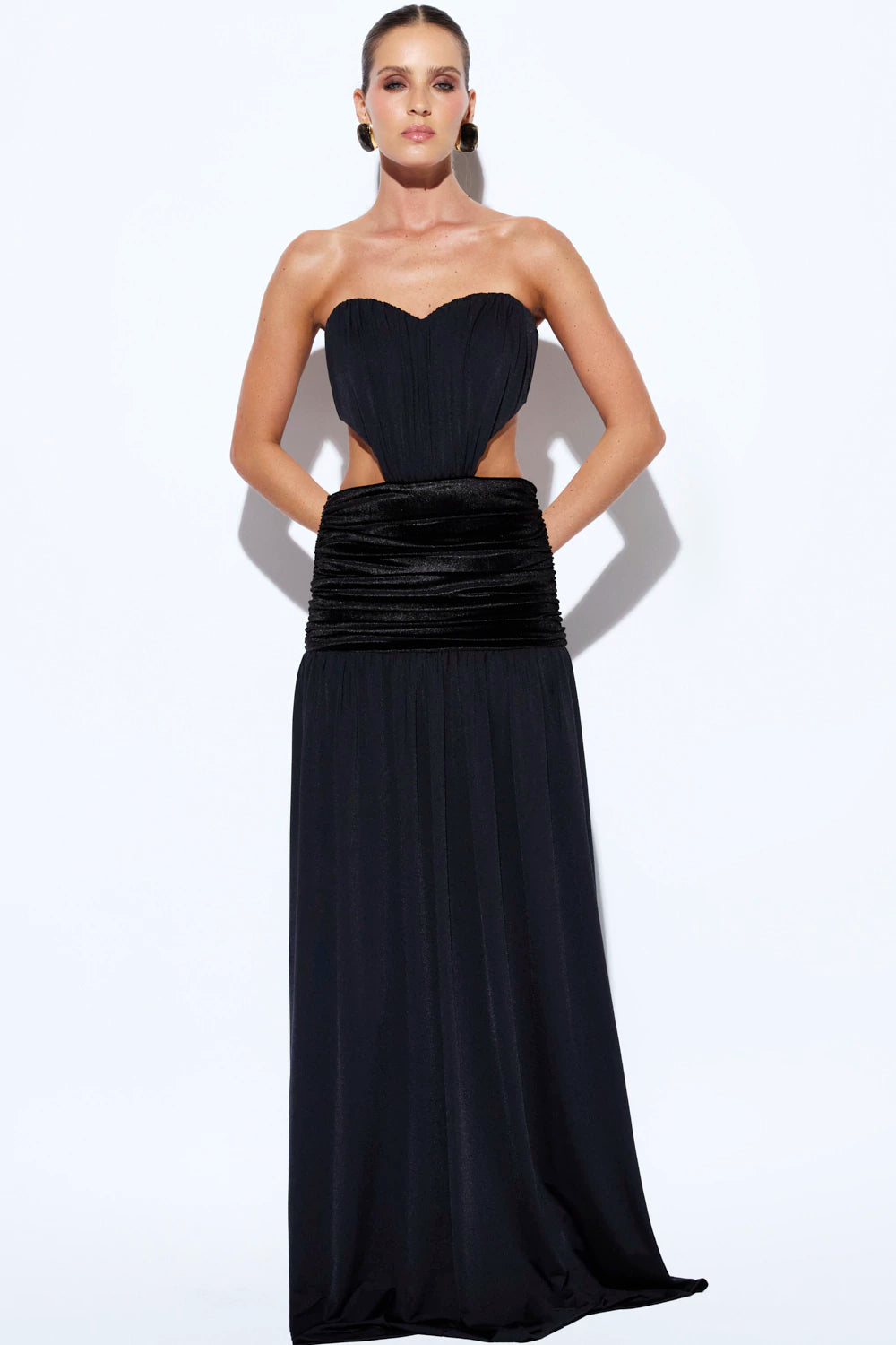 Vestido Madison Largo Negro Rock Lola