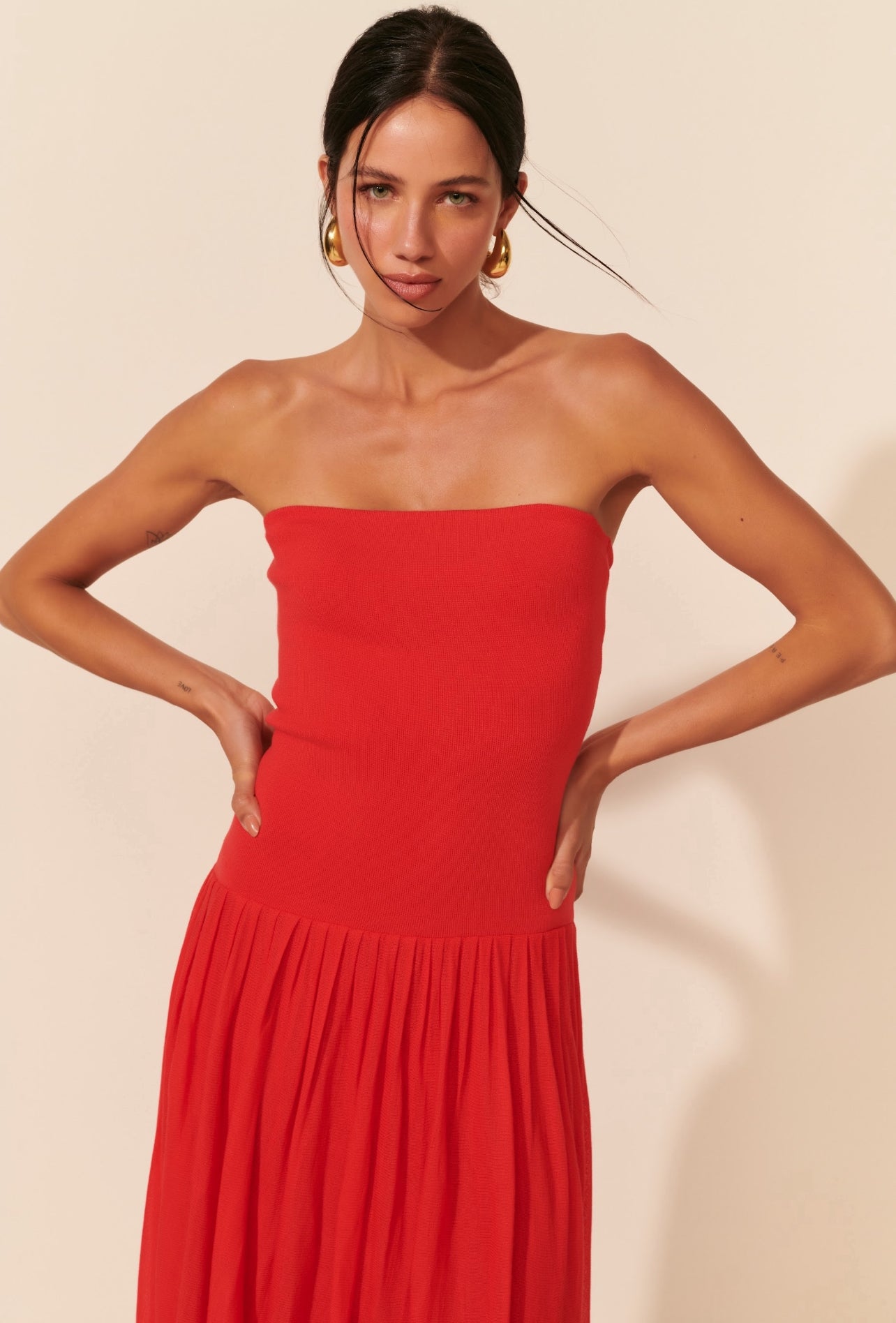 Vestido Rosana Rojo Leblog