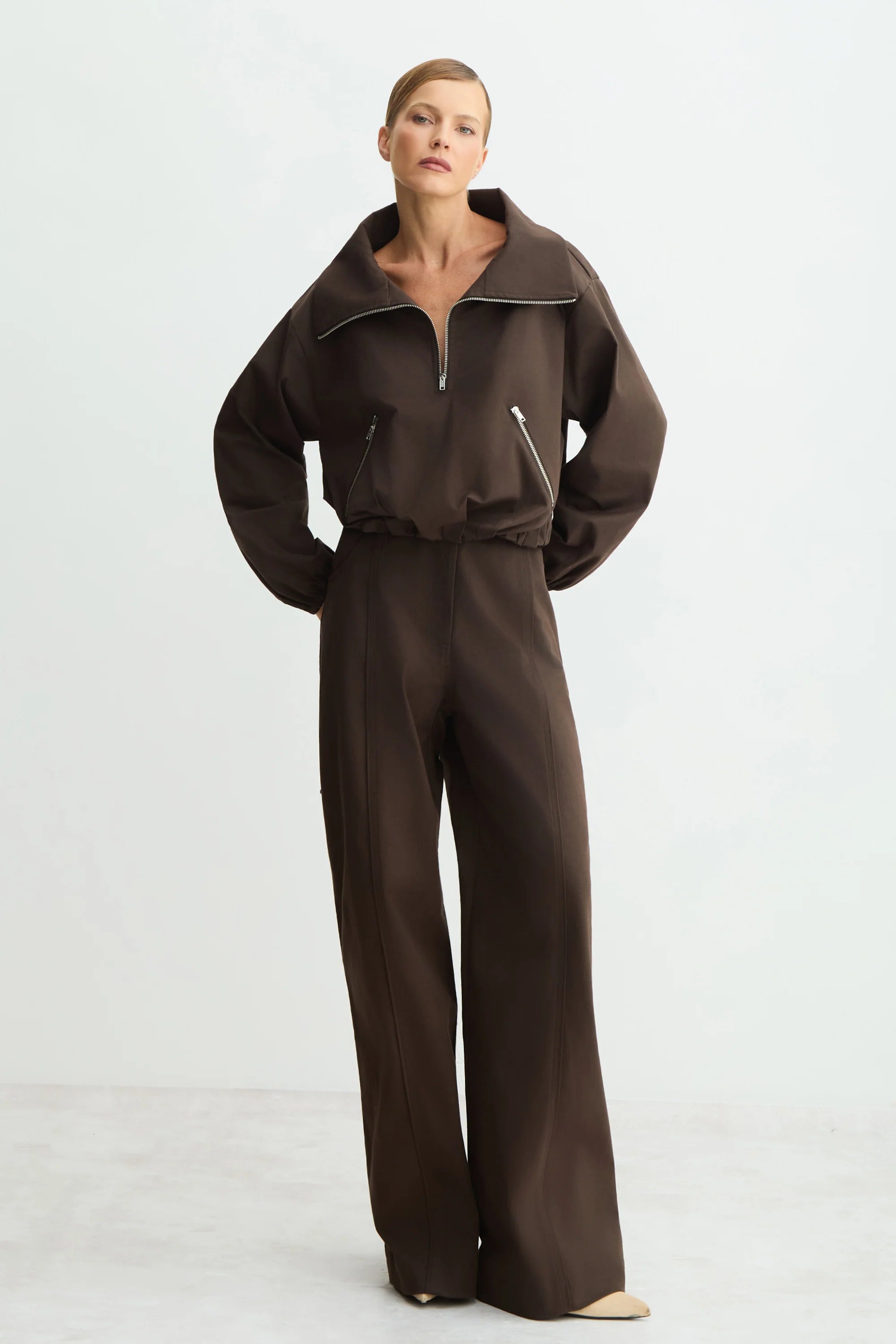 Poleron Marron Zen - 51339
