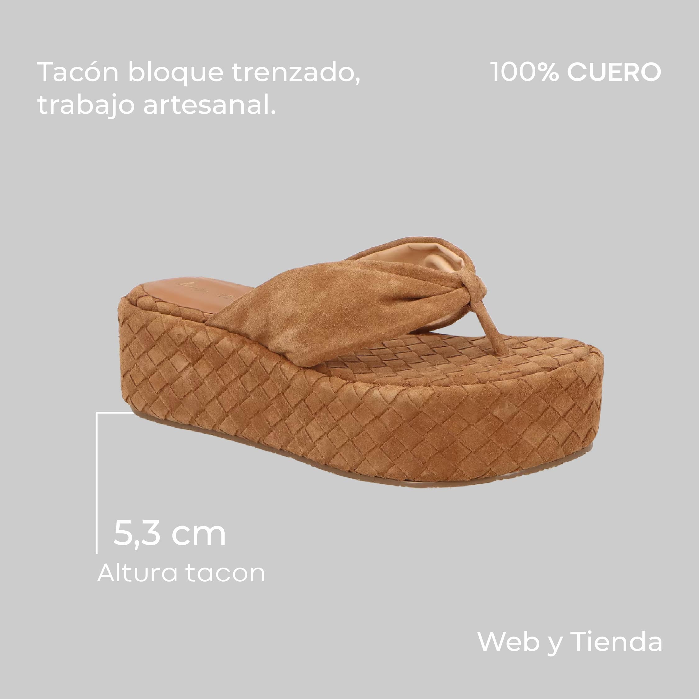 Sandalia Plataforma Mediana Caramelo Luiza Barcelos - 115