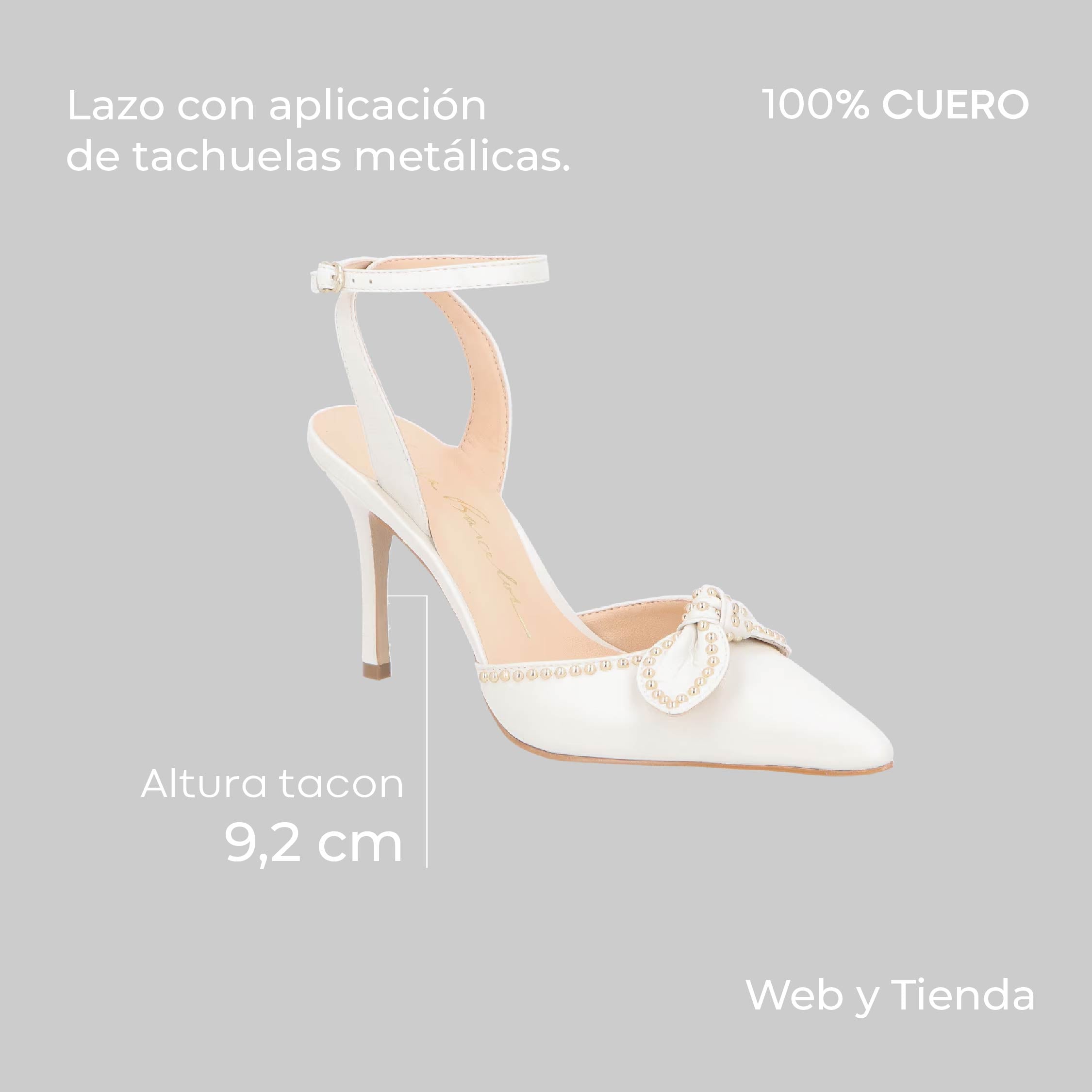 Scarpin Cuero Off White Luiza Barcelos - 144