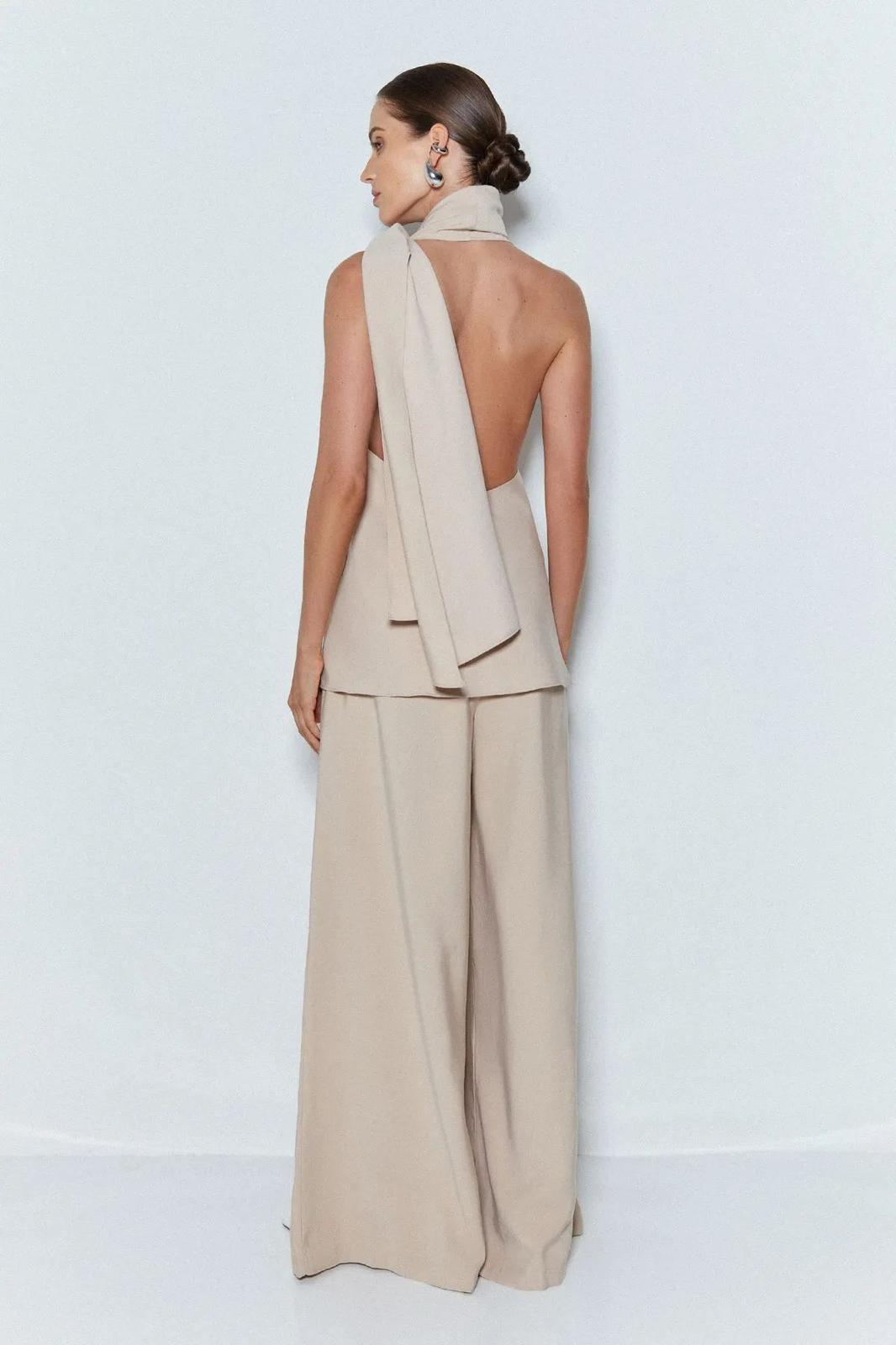 Polera Cuello Amaracción Camel - 51064