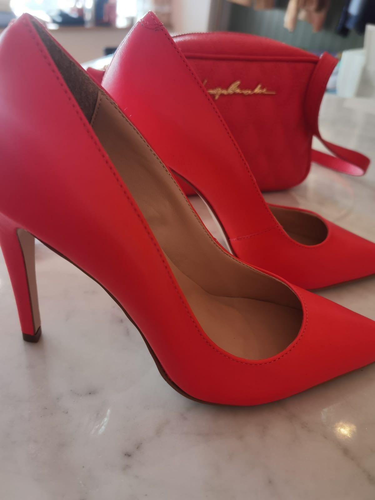 Scarpin Alto Cuero Pepper Luiza