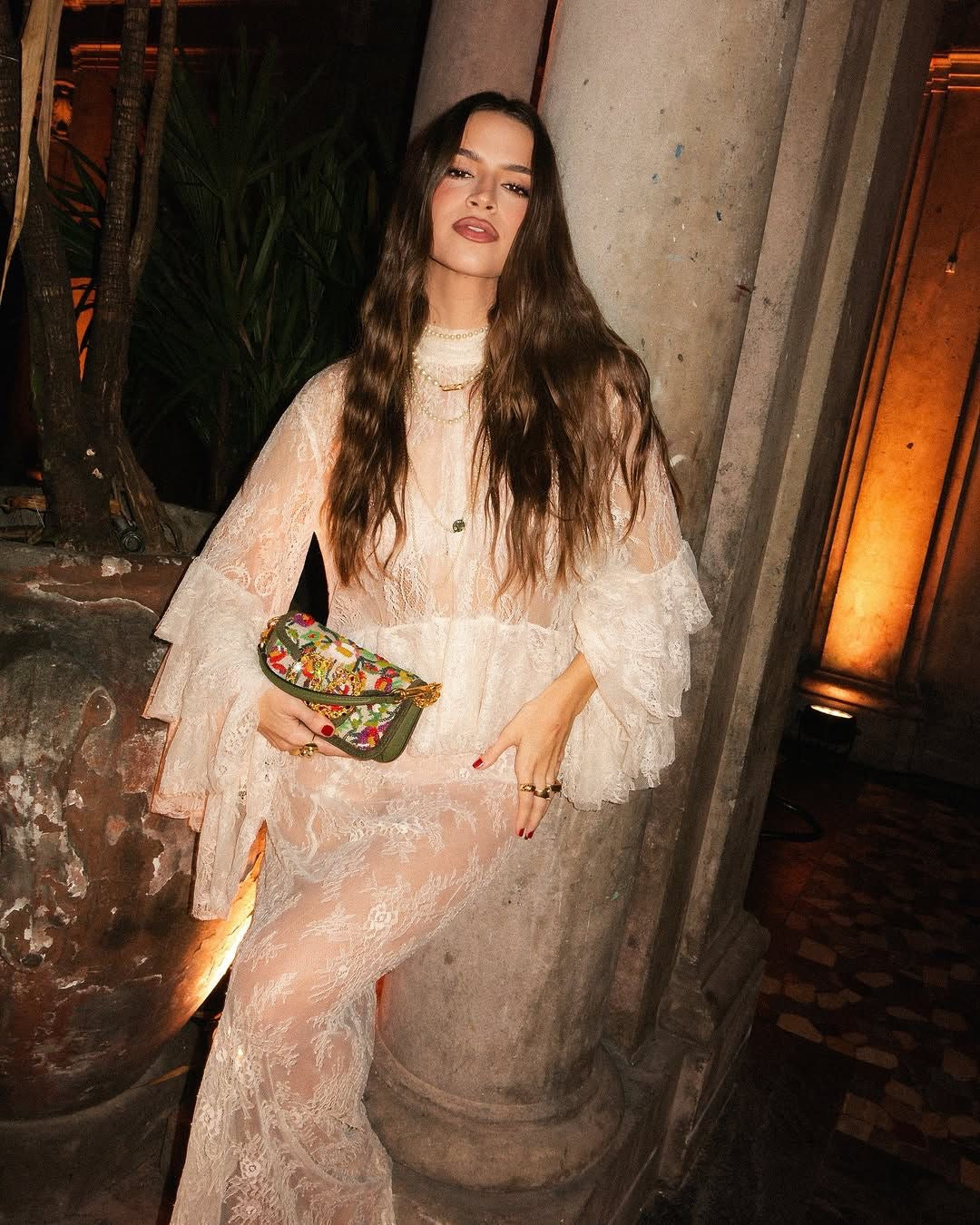 Falda Encaje Off White TIG