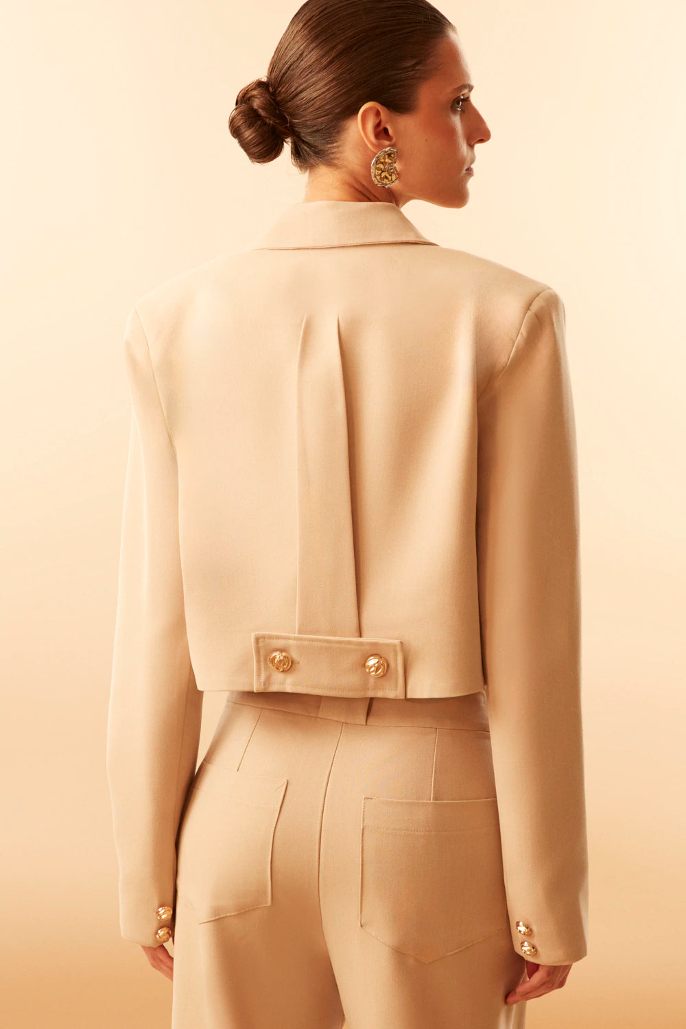 Blazer Elane Sastreria Beige Rock Lola