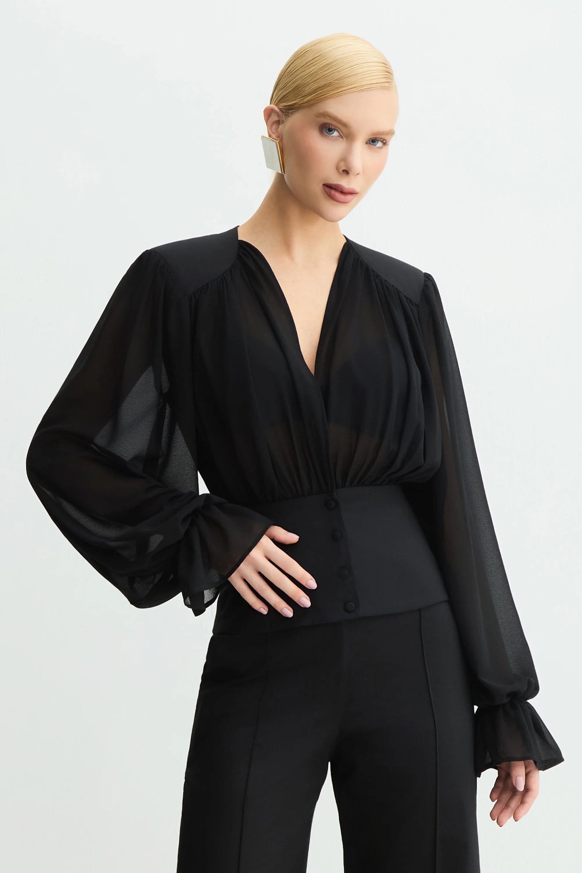 Blusa Negra Zen - 51337