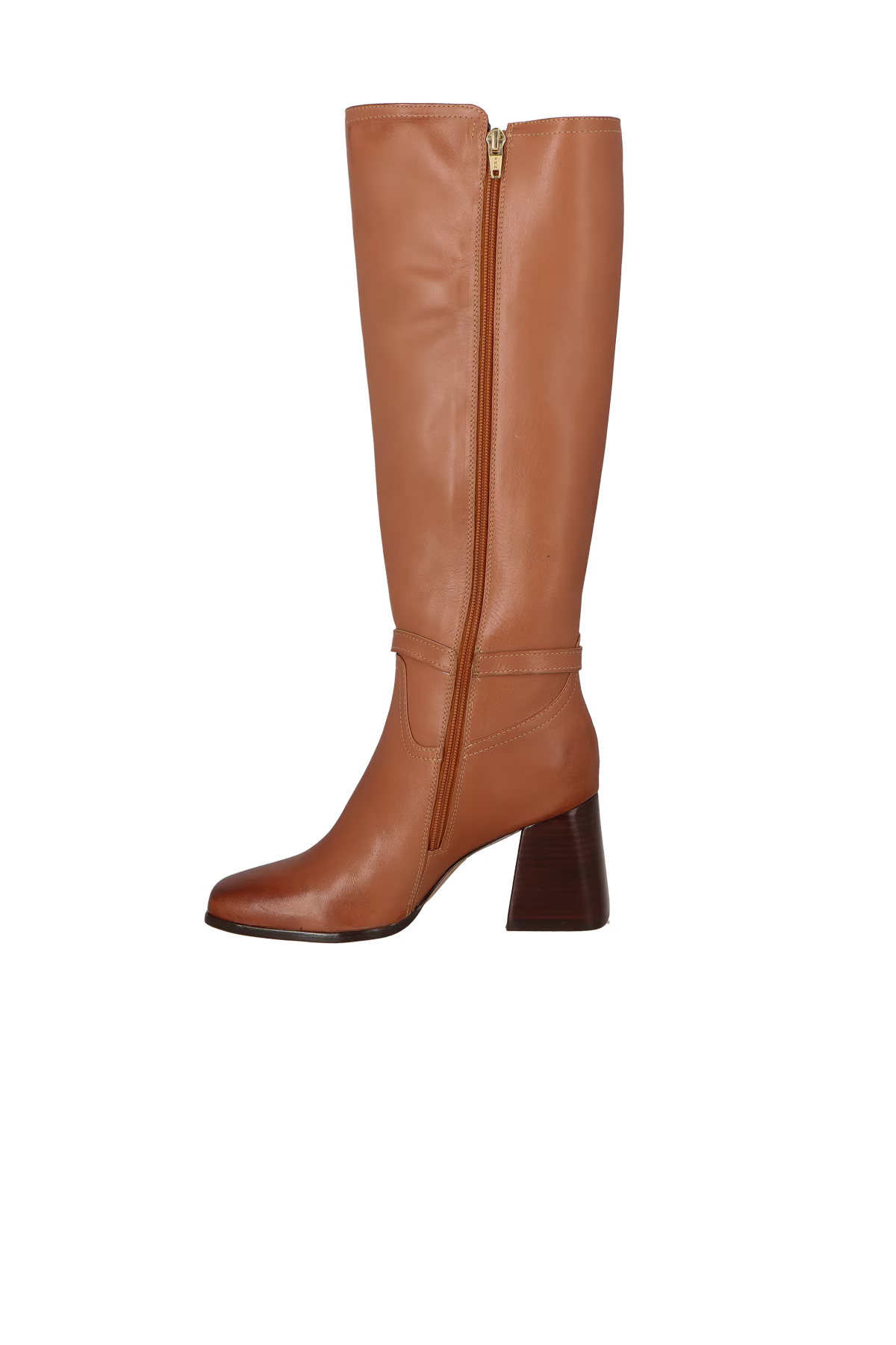 Bota Cana Alta Cuero Caramelo LB - 233