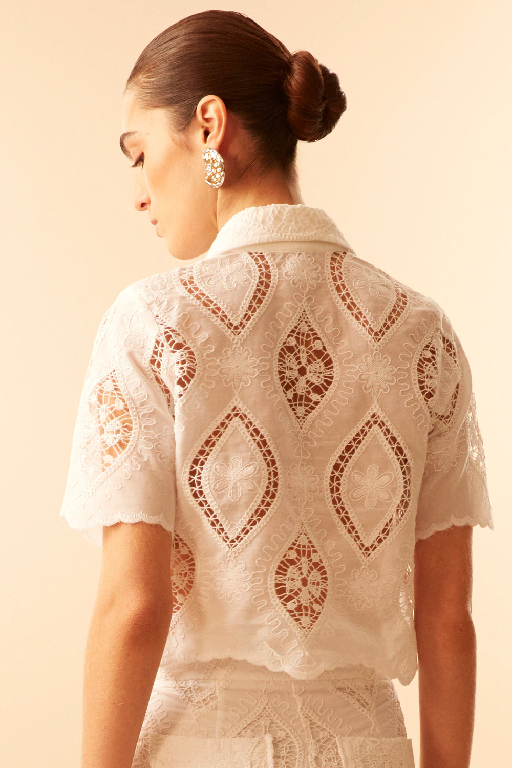 Conjunto Bermuda Daniele Bordado Rock Lola