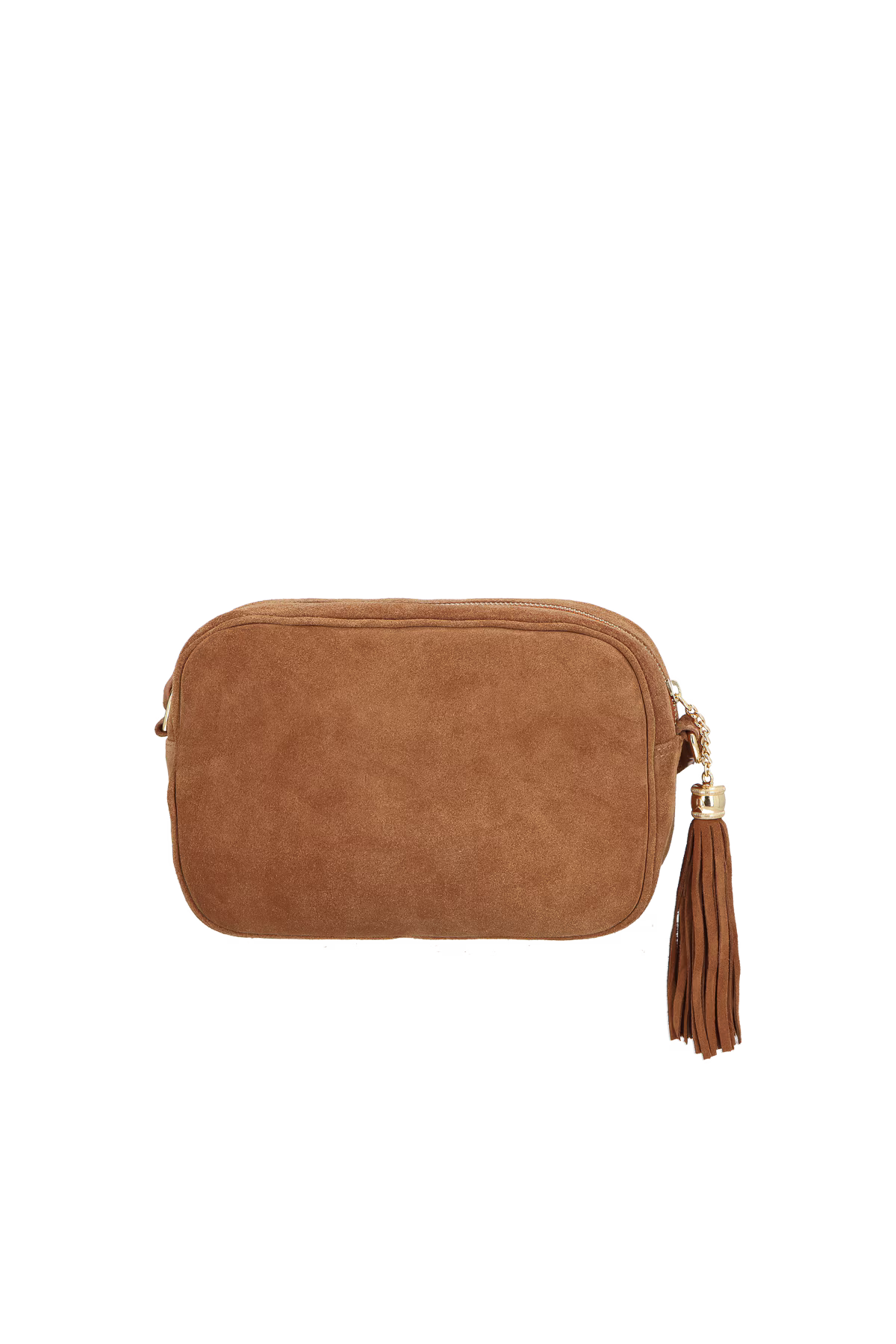 Cartera Cuero Caramelo Camuza Luiza Barcelos