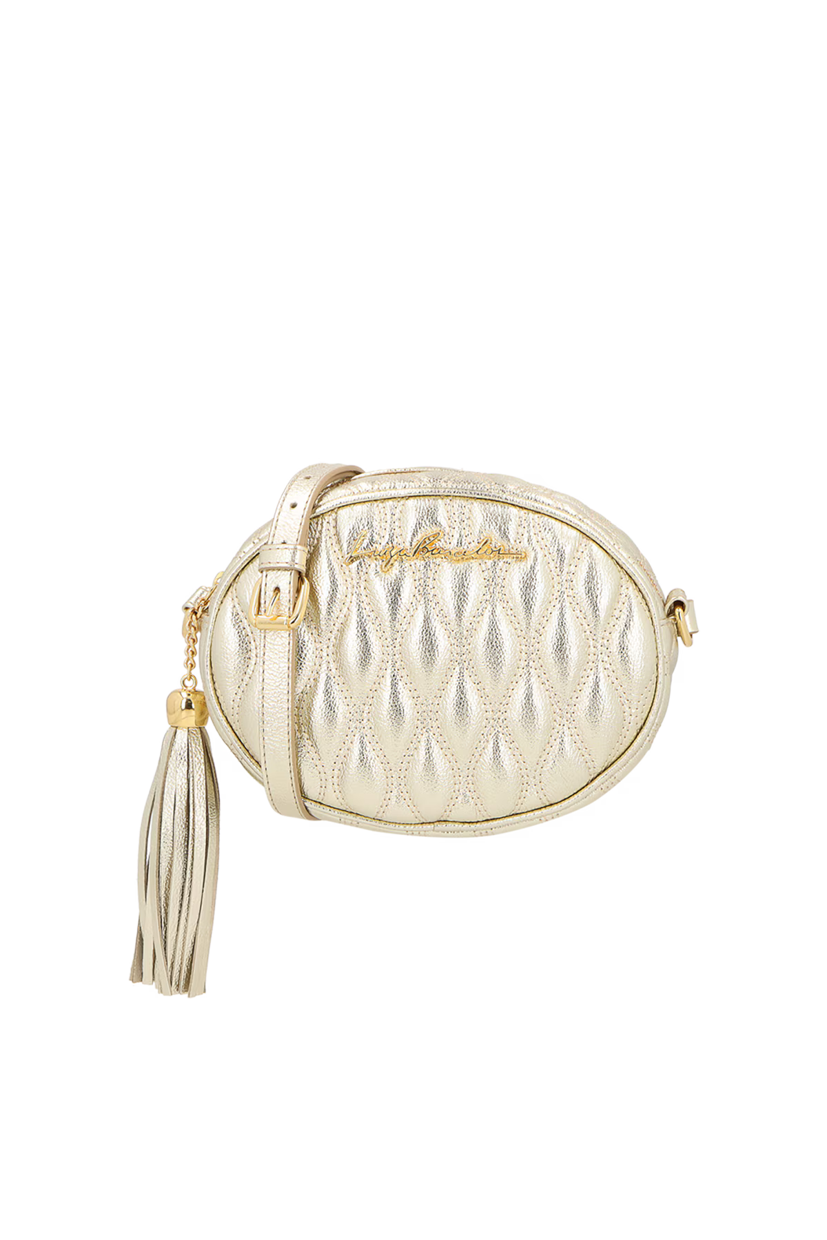 Cartera Cuero Viena Metal Nude Luiza Barcelos