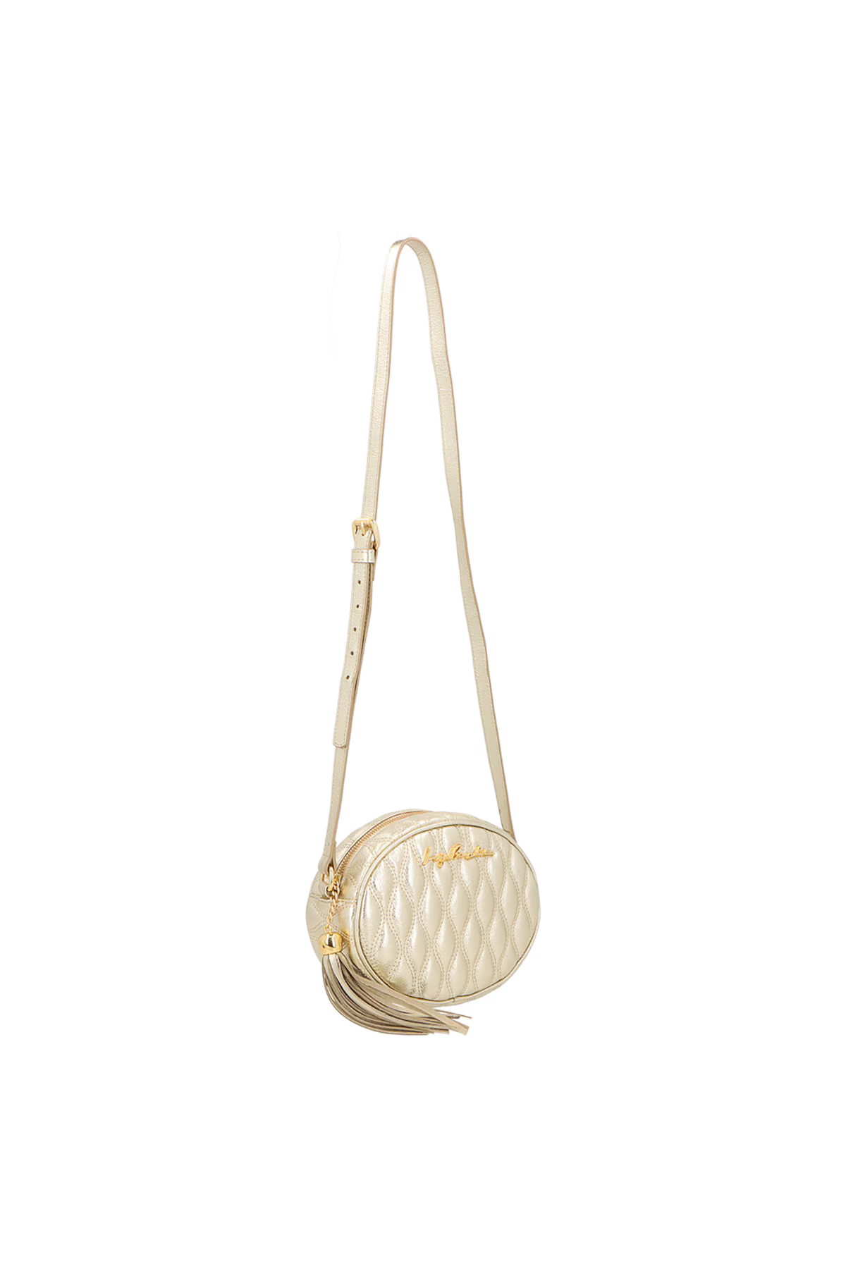 Cartera Cuero Viena Metal Nude Luiza Barcelos