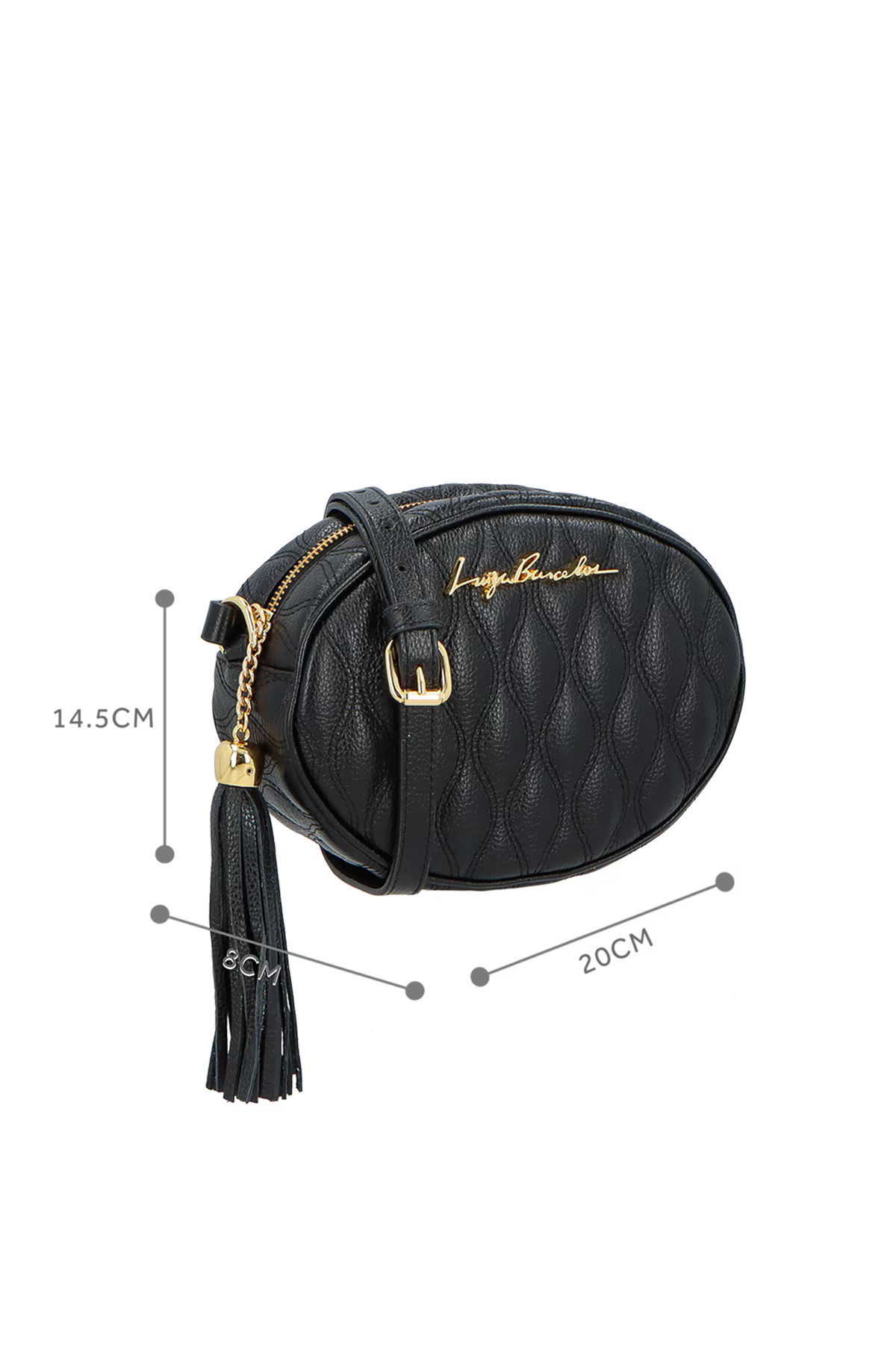 Cartera Cuero Viena NegraLuiza Barcelos