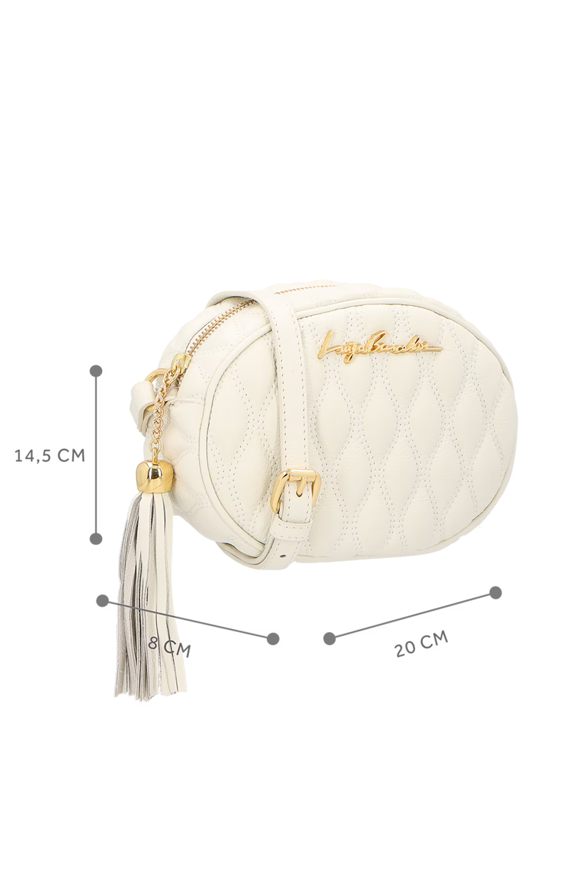 Cartera Cuero Viena Off White Luiza Barcelos