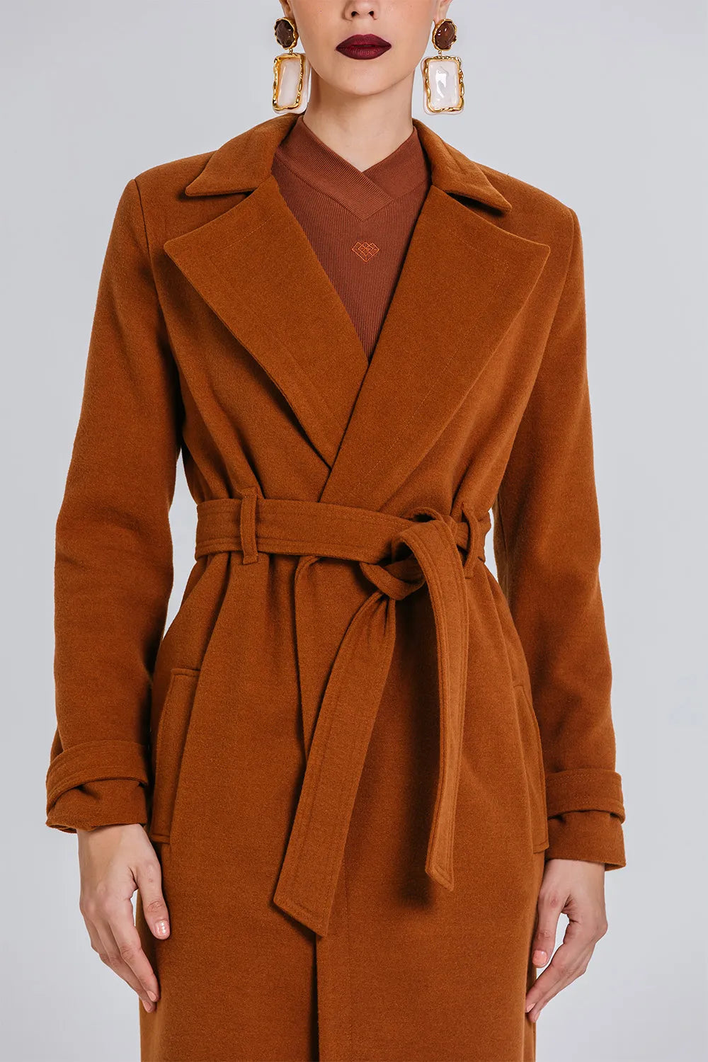 Abrigo Luana Chocolate Charth