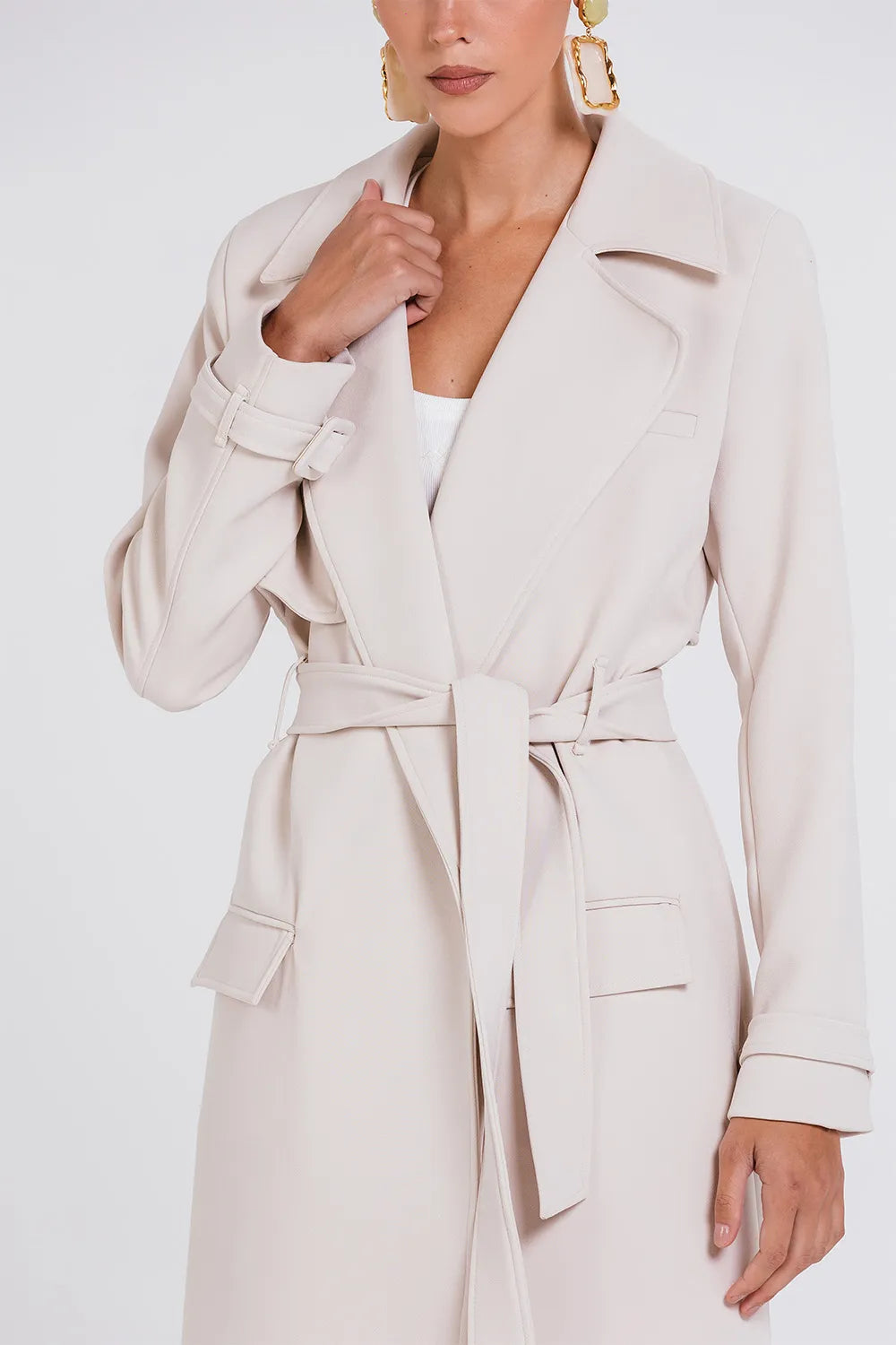 Abrigo Cristina Latte Charth