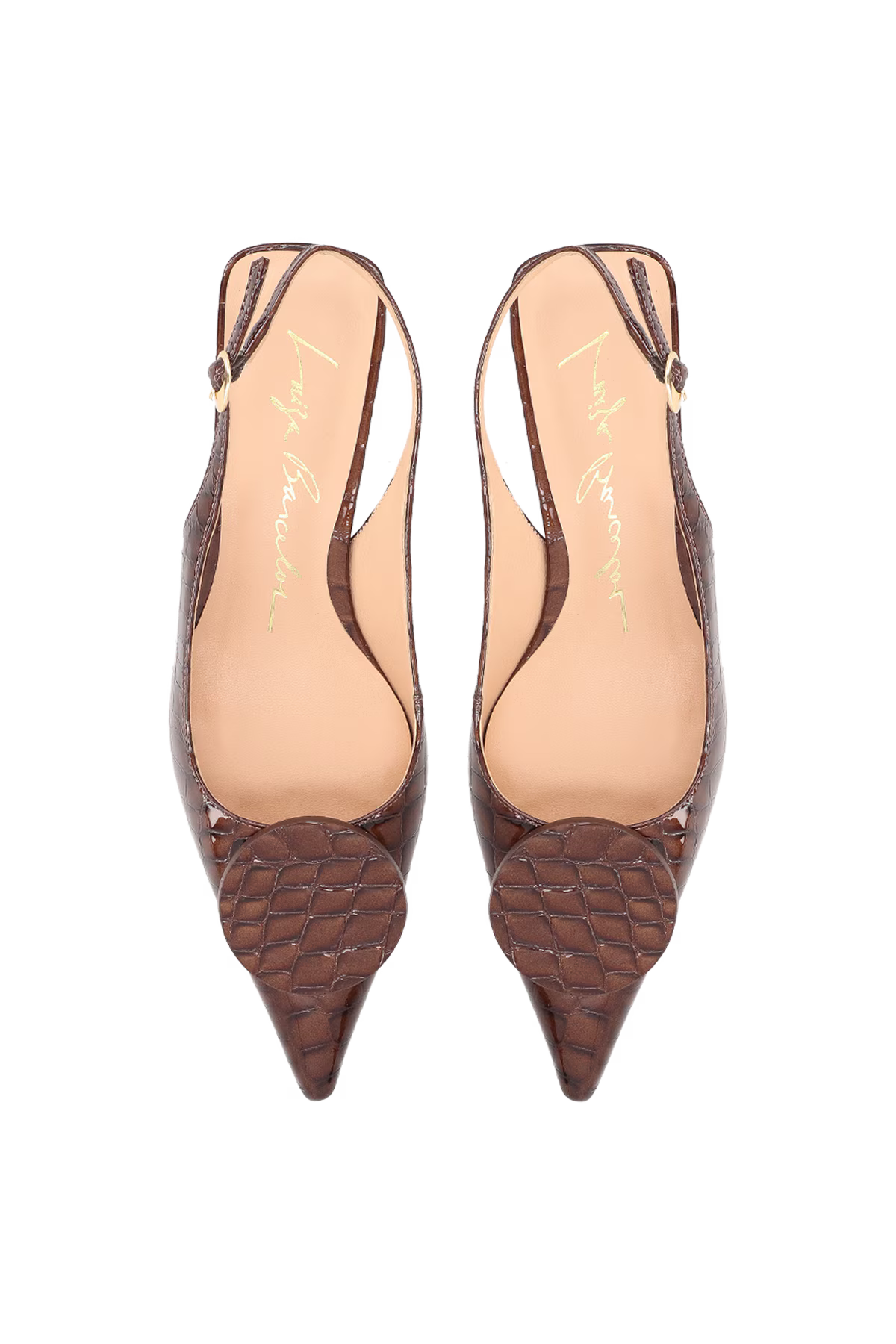 Scarpin Bajo Croco Cafe Luiza Barcelos - 146