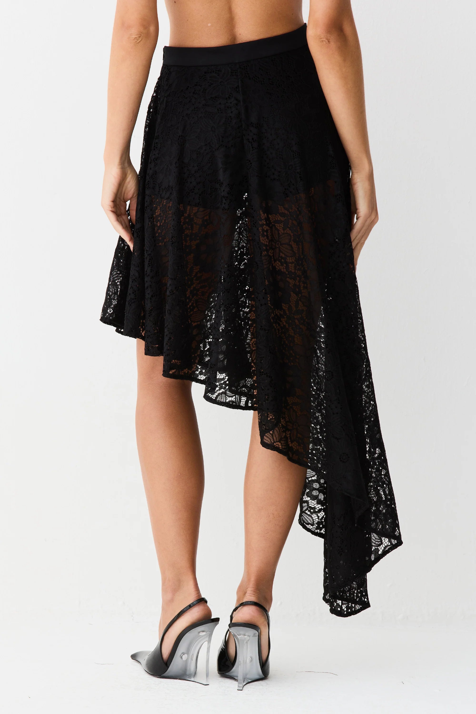 Falda Encaje Negra Zen - 48392