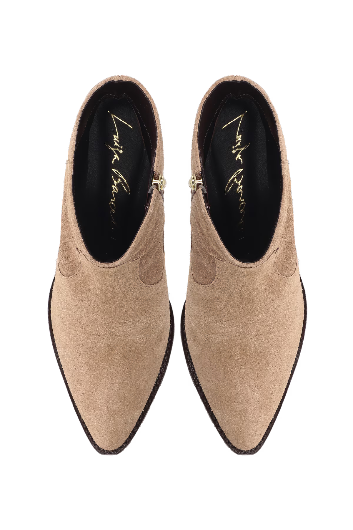 Bota Western Cano Corto Gamuza Fendi LB - 231