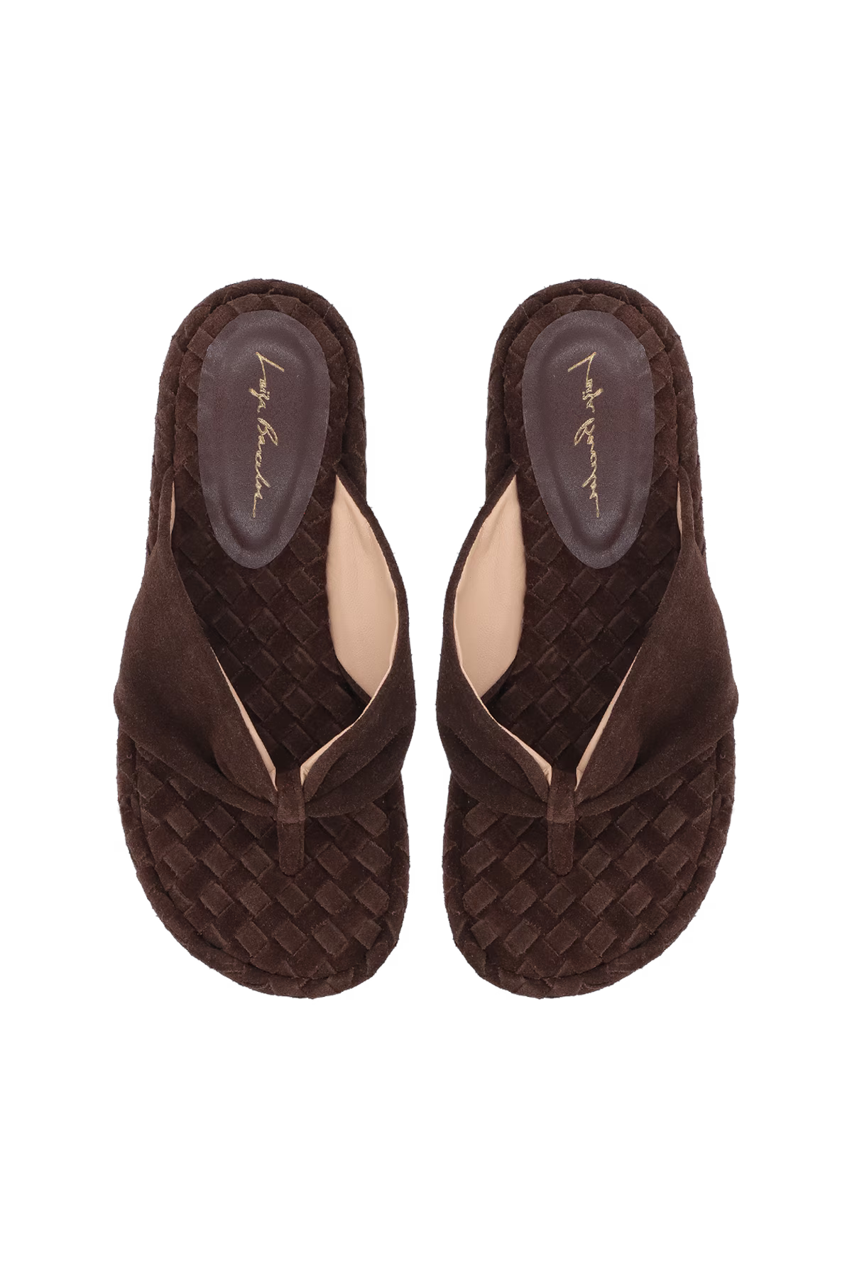 Sandalia Plataforma Mediana Marron Luiza Barcelos - 114