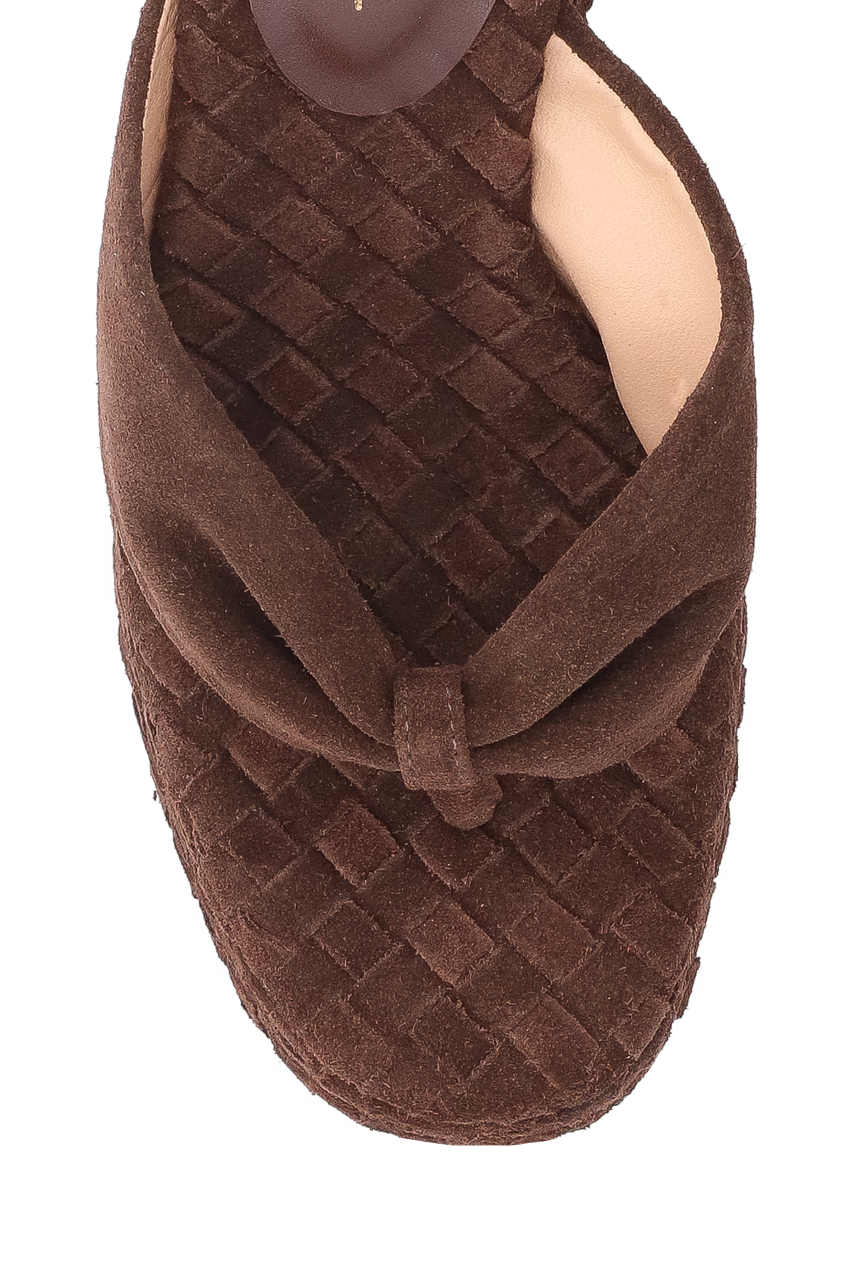 Sandalia Plataforma Alta Camuza Marron Luiza Barcelos - 116