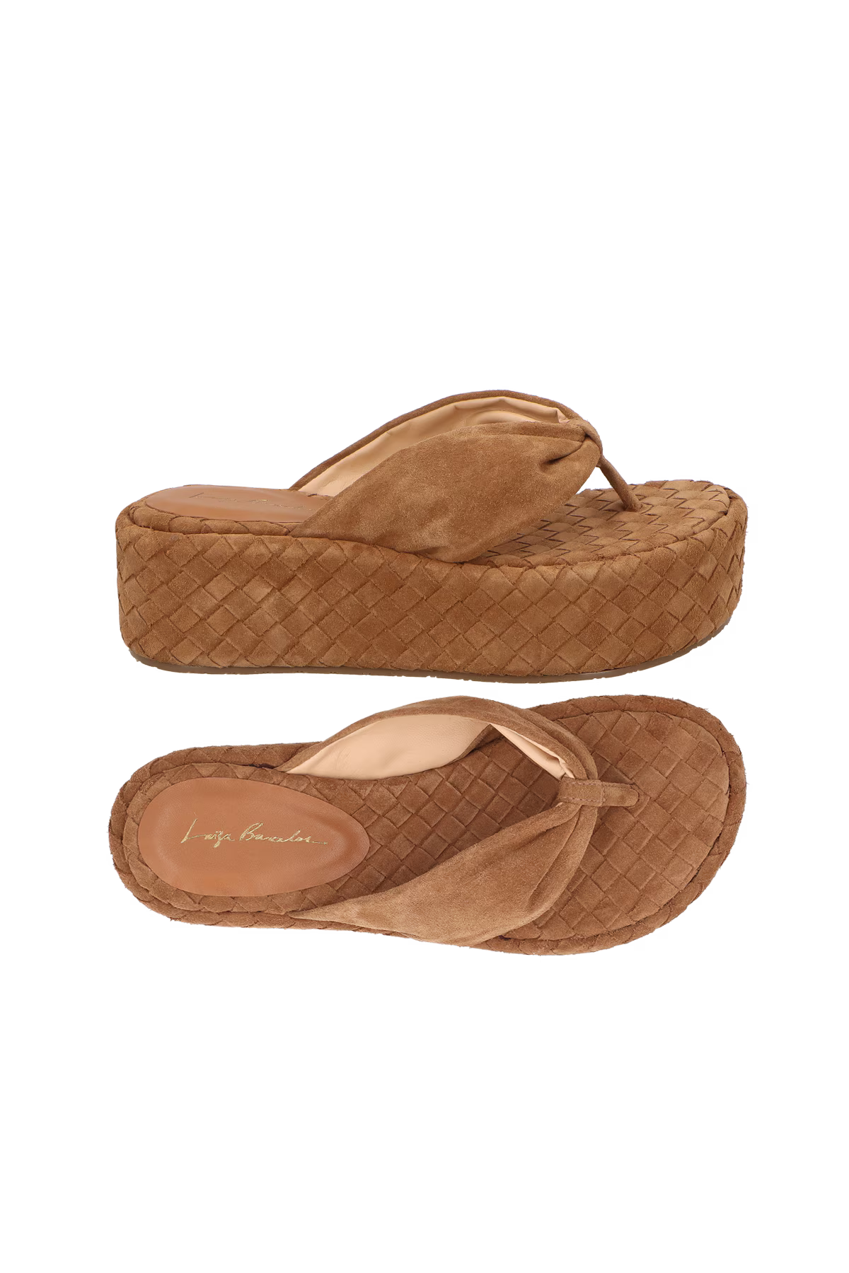 Sandalia Plataforma Mediana Caramelo Luiza Barcelos - 115