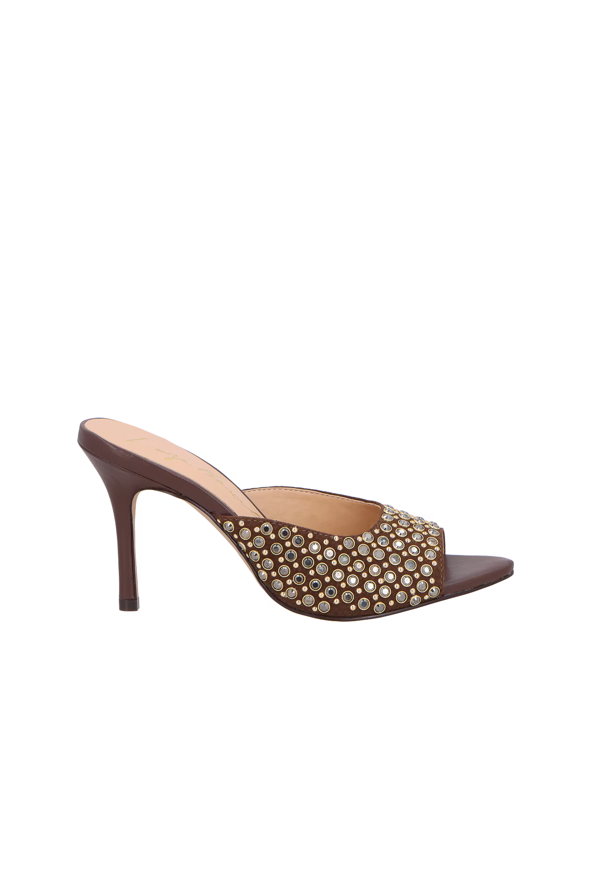 Mule Abierto Bordado Marron Luiza Barcelos - 111