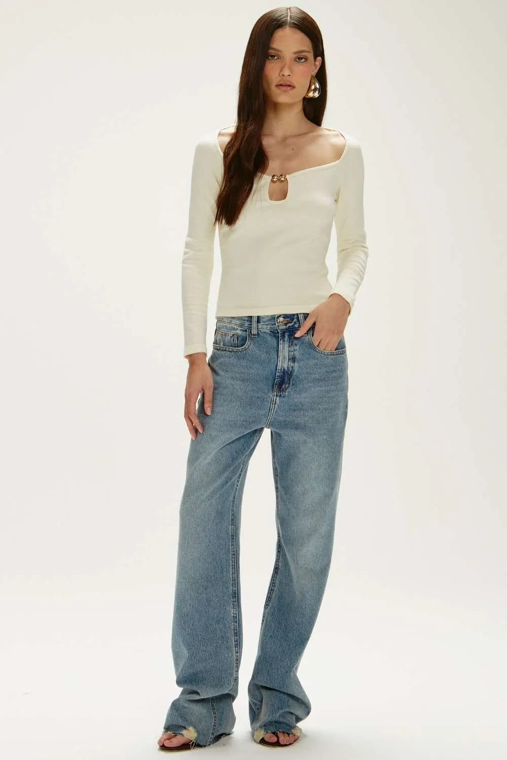 Blusa Marluci Off White Leblog