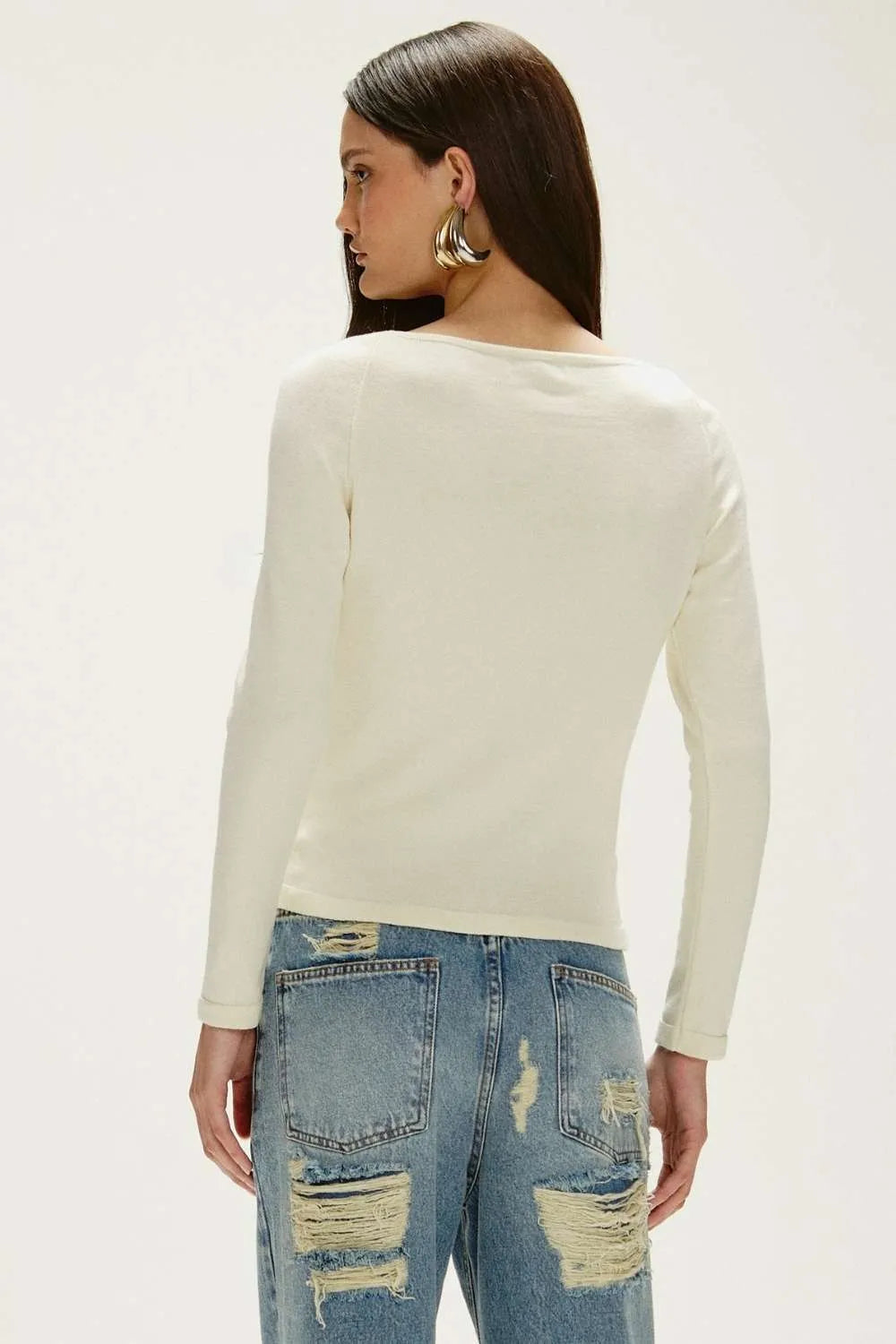 Blusa Marluci Off White Leblog