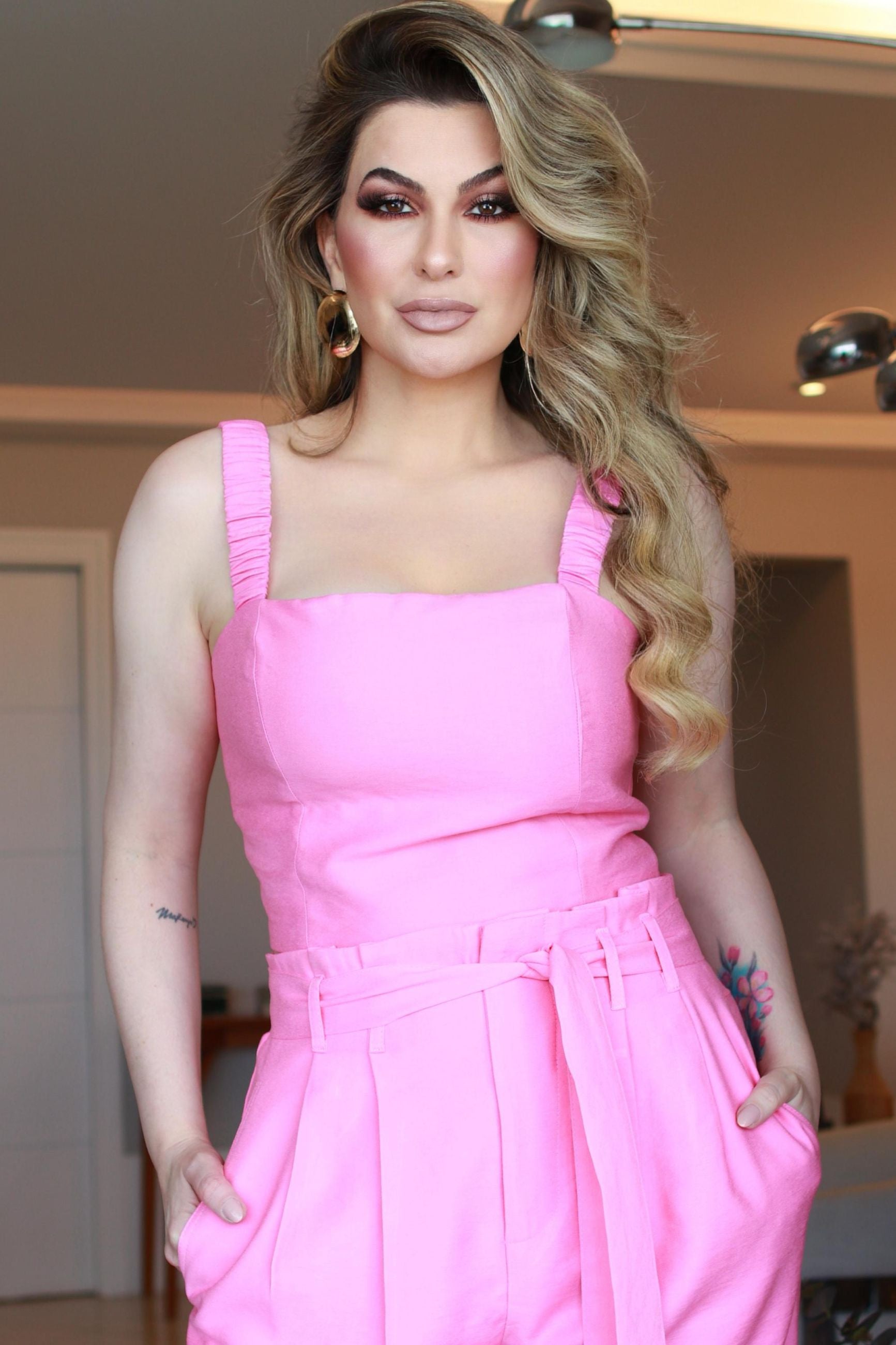 Top Orbe Rosa Alanis