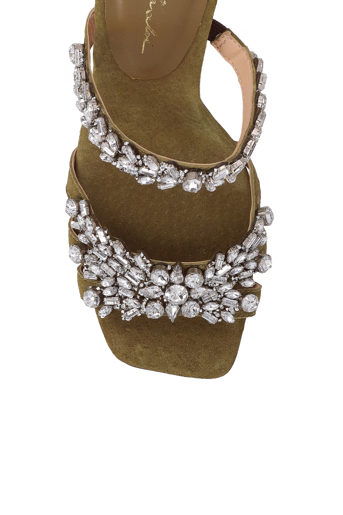 Sandalia Brillo Camuza Verde Luiza Barcelos - 122