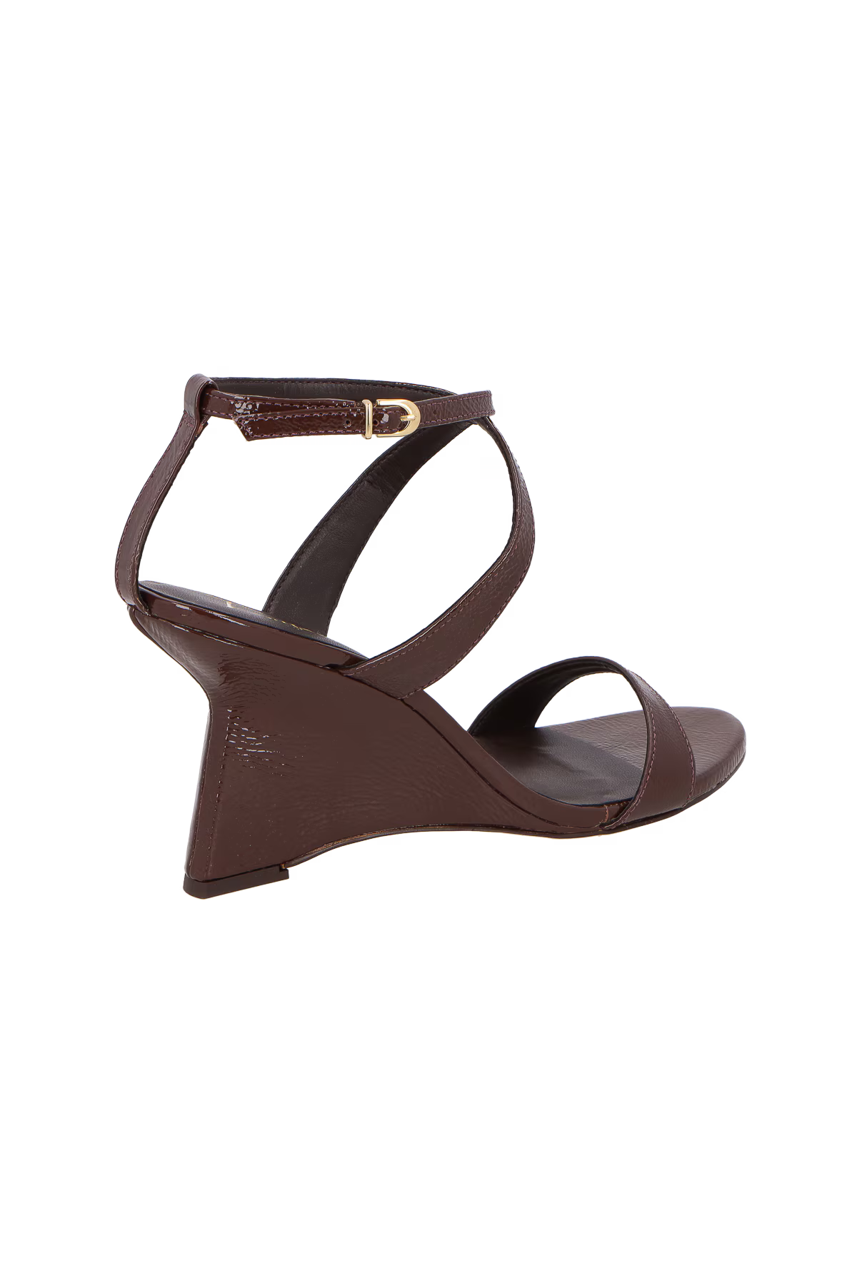 Sandalia Anabela Verniz Cafe Luiza Barcelos - 112