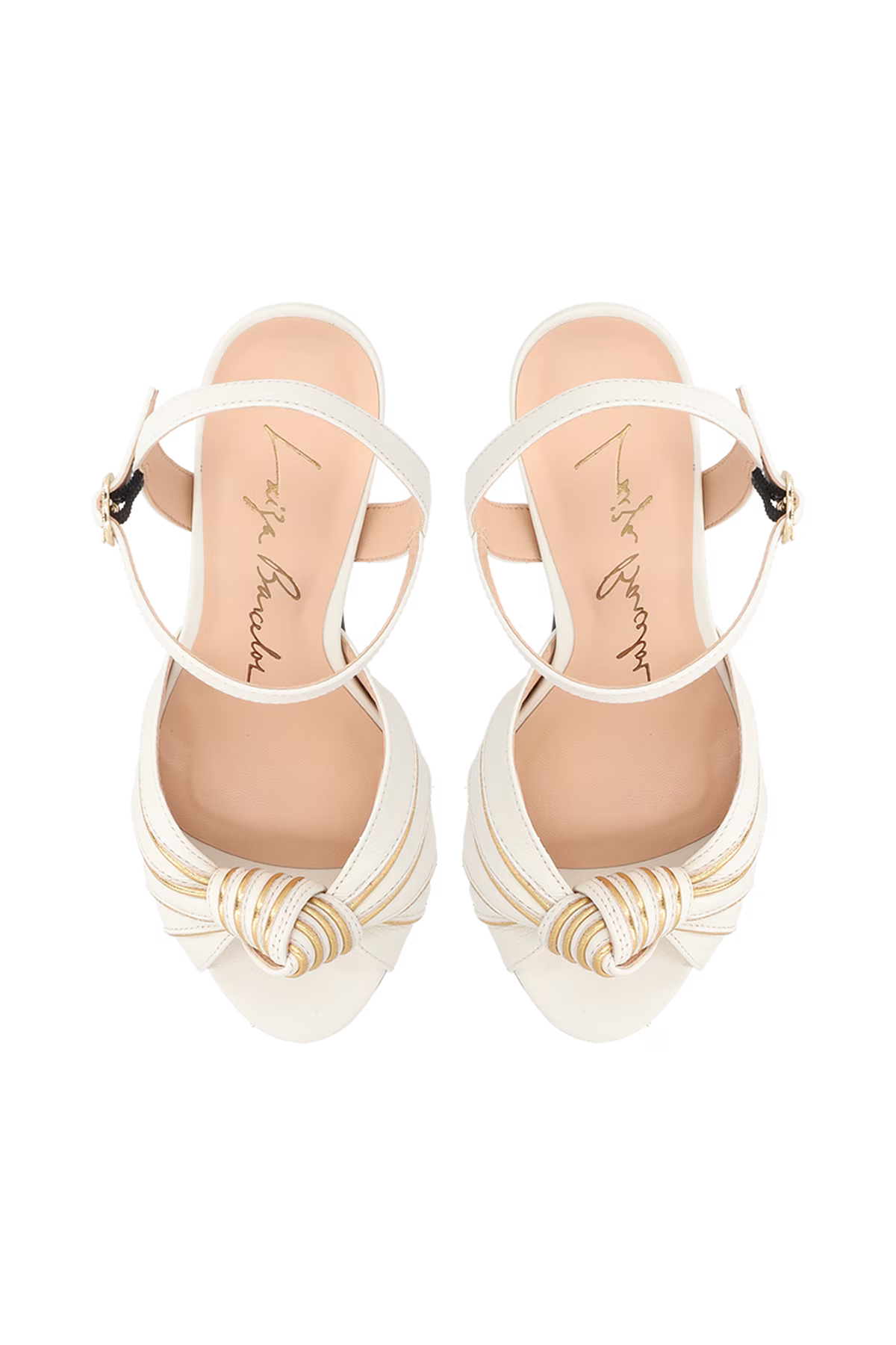 Sandalia Cuero Off Dorada Luiza Barcelos - 126