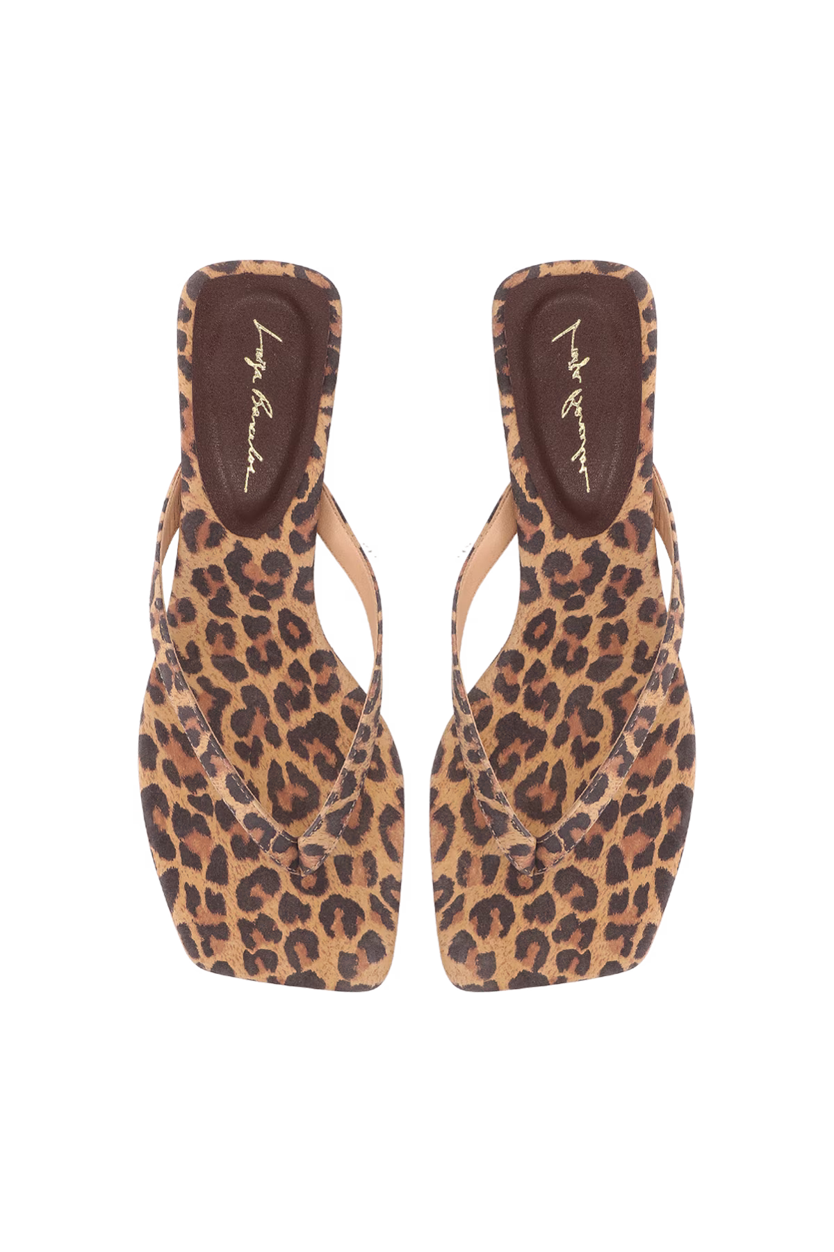 Sandalia Cuero Dedo Baja Animal Print Luiza Barcelos - 132