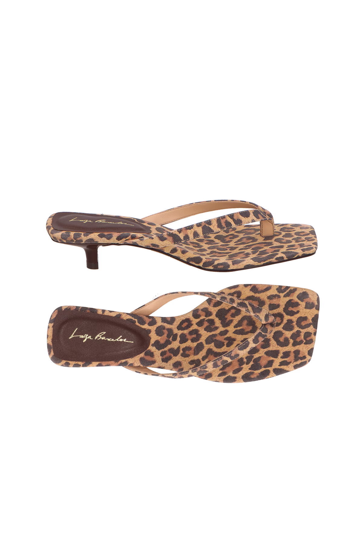 Sandalia Cuero Dedo Baja Animal Print Luiza Barcelos - 132