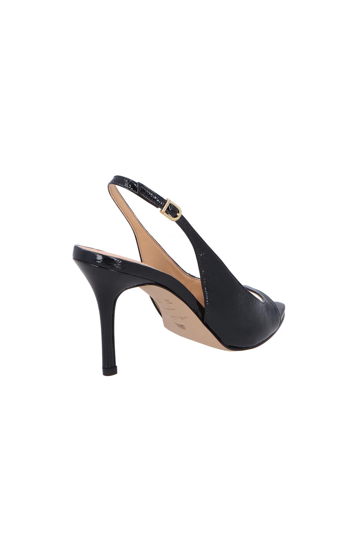 Sandalia Cuero Verniz Negra Luiza Barcelos - 131