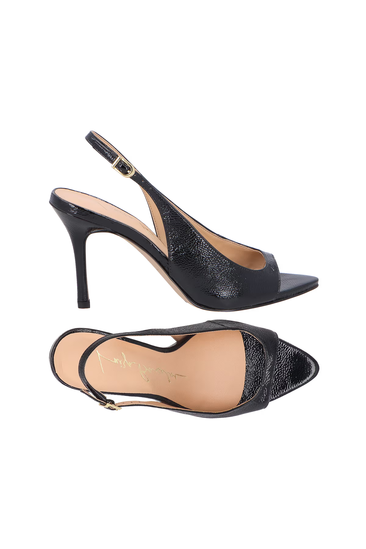 Sandalia Cuero Verniz Negra Luiza Barcelos - 131