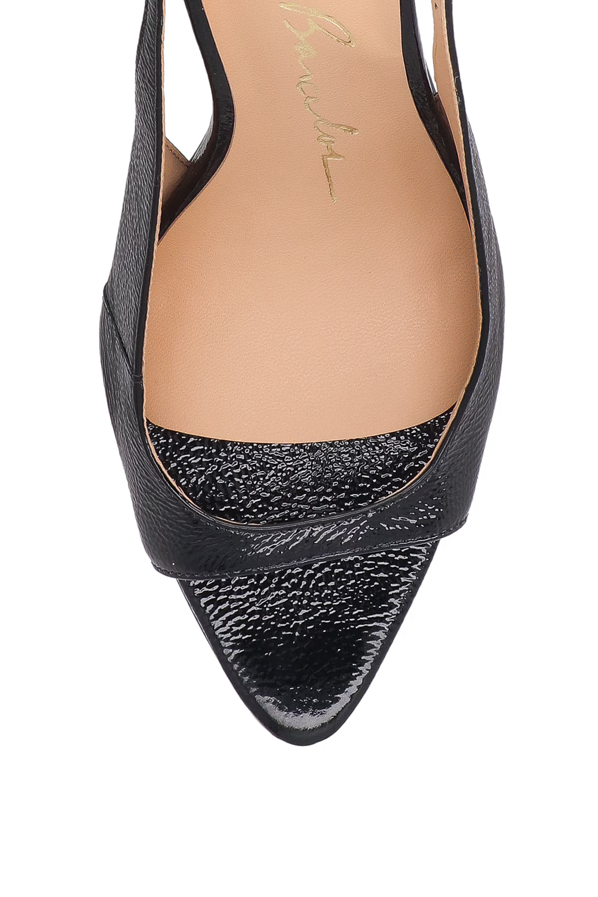 Sandalia Cuero Verniz Negra Luiza Barcelos - 131