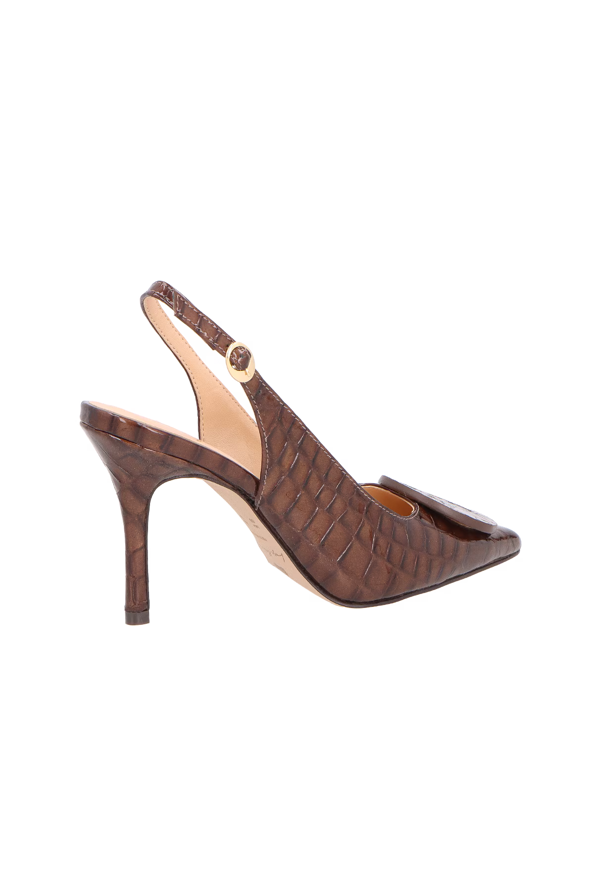 Scarpin Alto Croco Marron Luiza Barcelos - 140