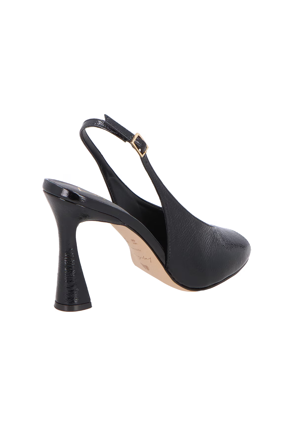 Scarpin Cuero Verniz Negro Luiza Barcelos - 130