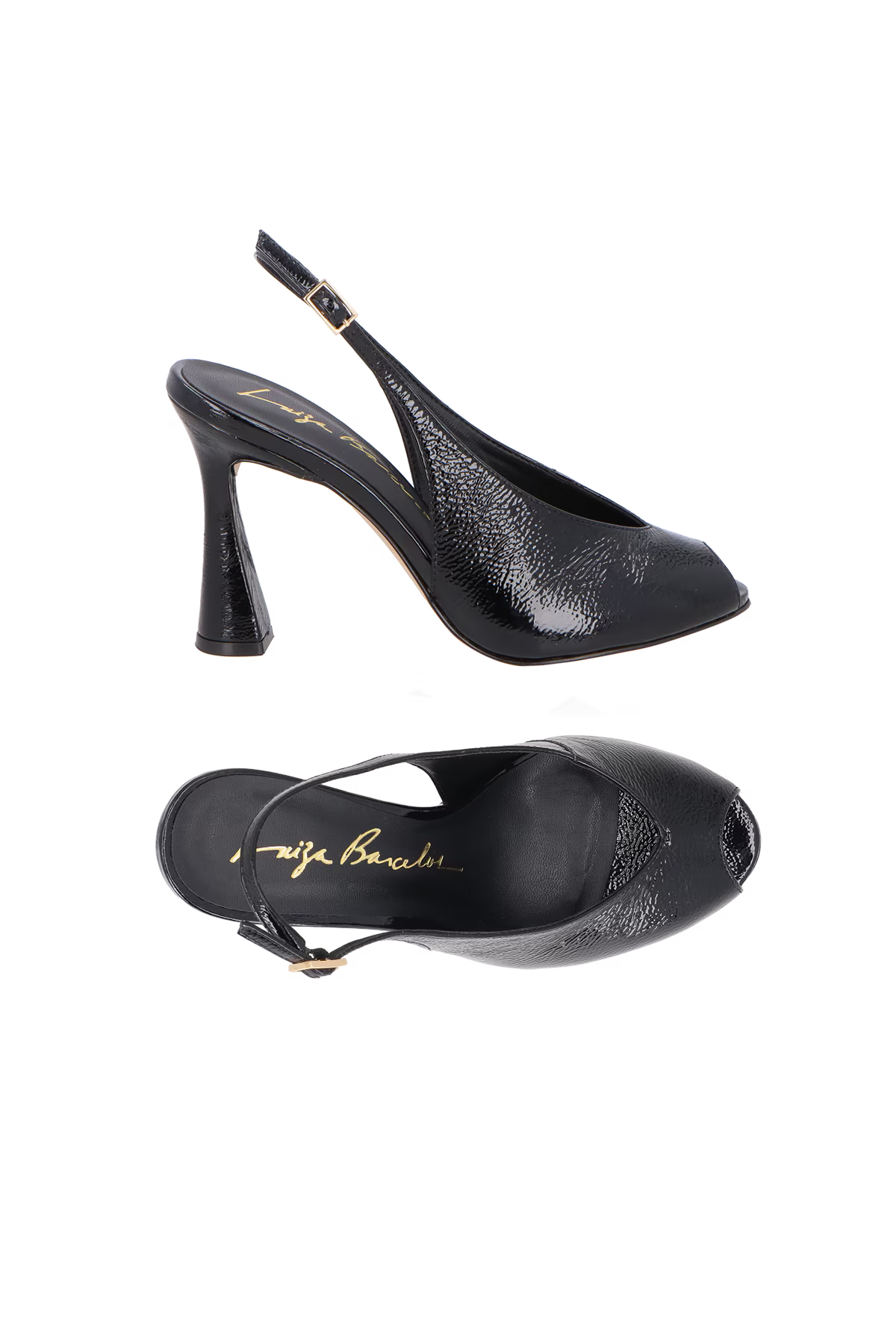 Scarpin Cuero Verniz Negro Luiza Barcelos - 130