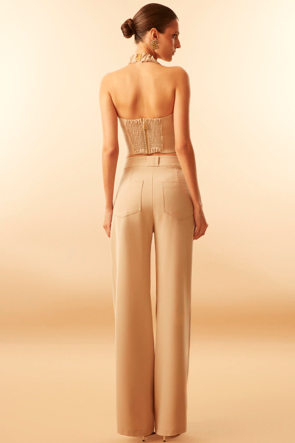 Top Elane Sastreria Beige Rock Lola