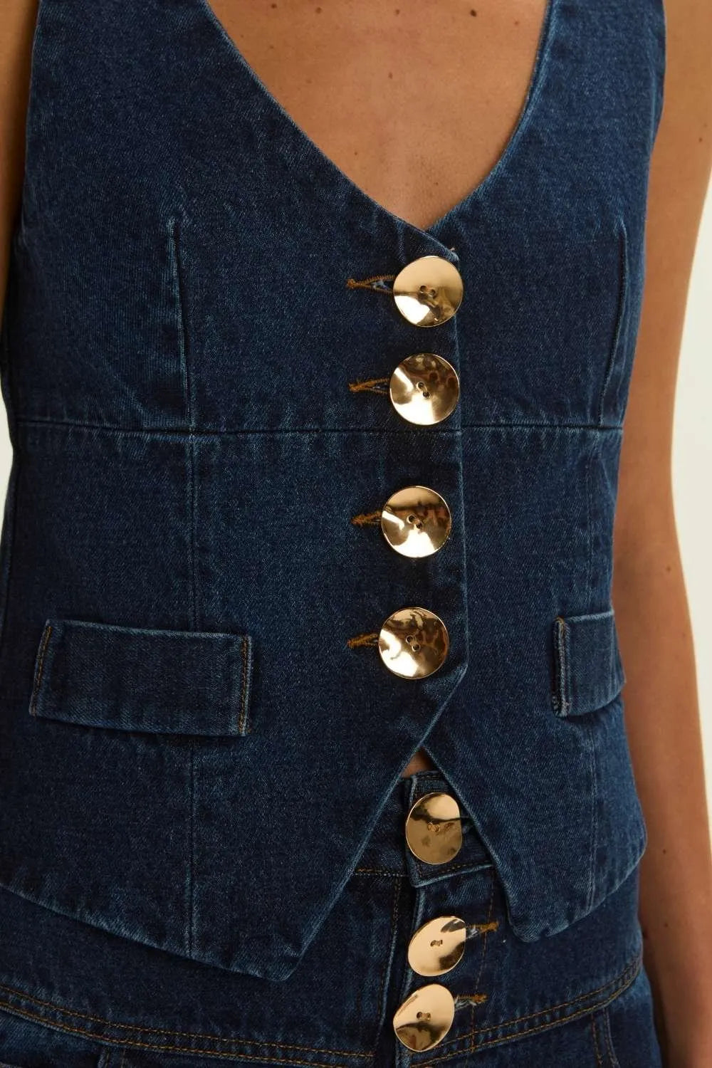 Vest Dora Jeans Leblog